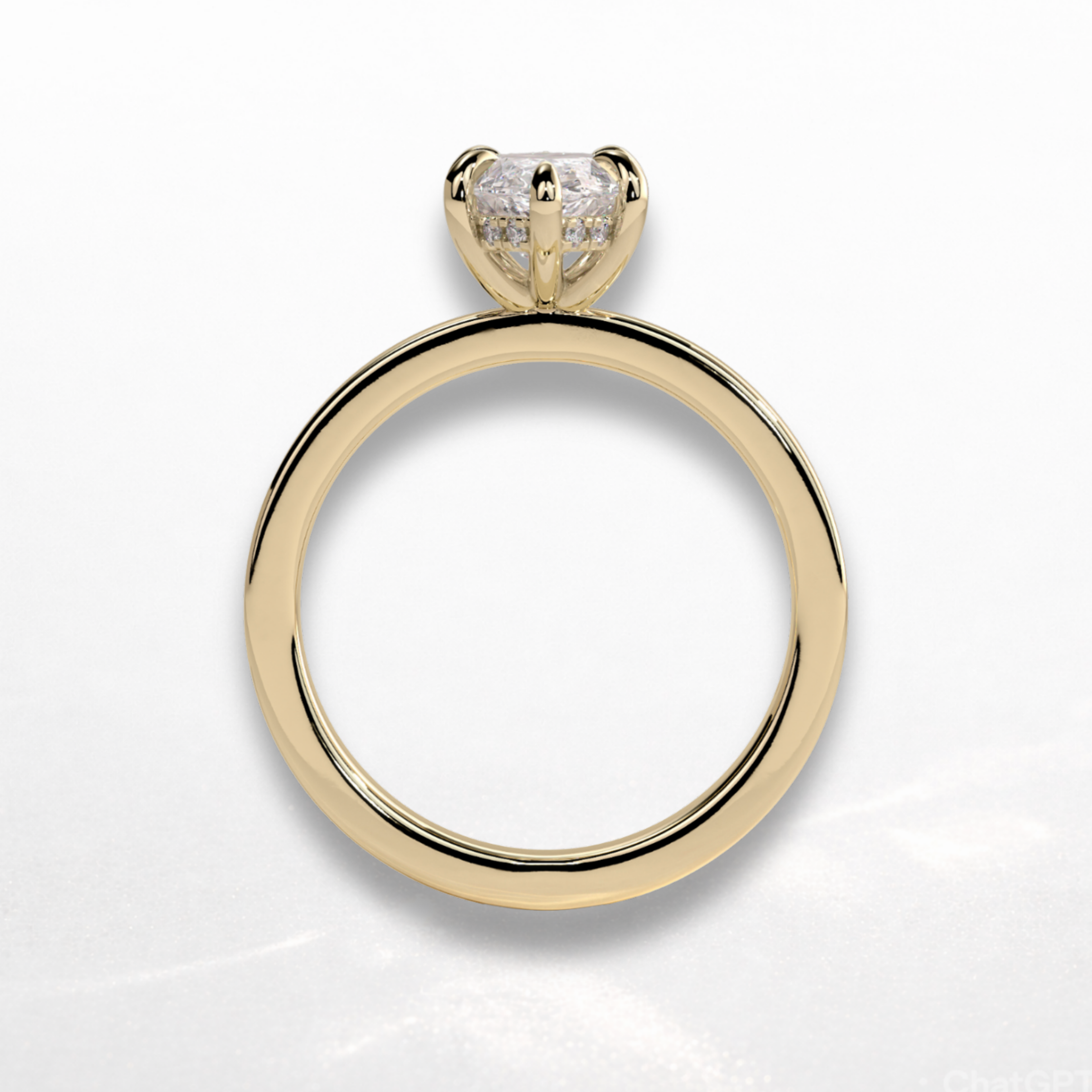 Marquise Statement Ring with Hidden Halo
