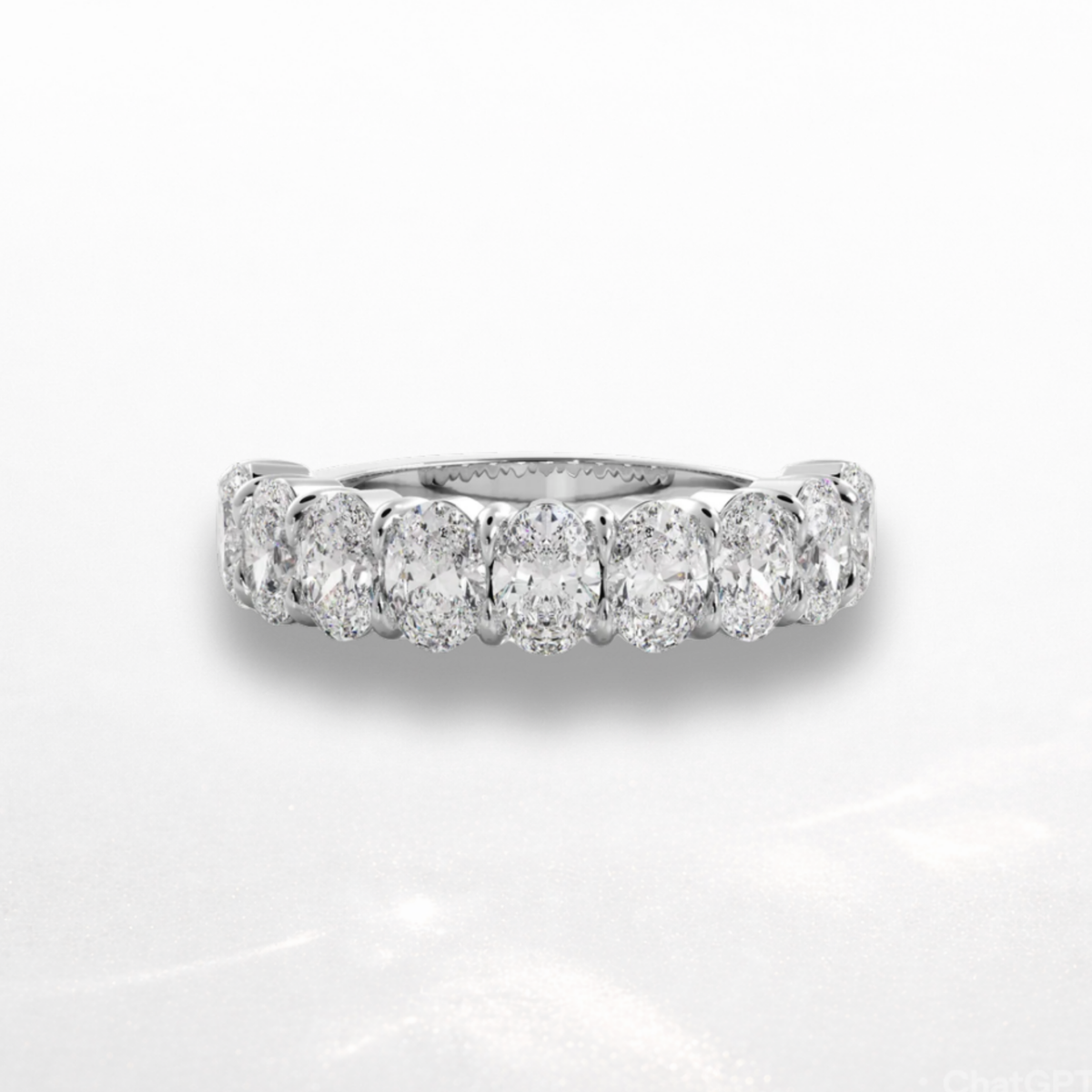 Oval Eternity Band