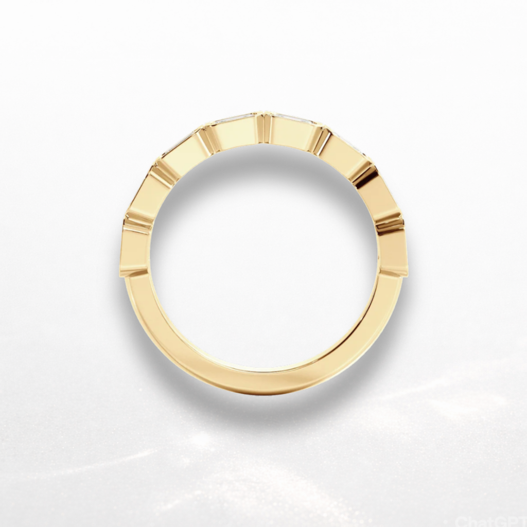 Emerald Bezel Eternity Band