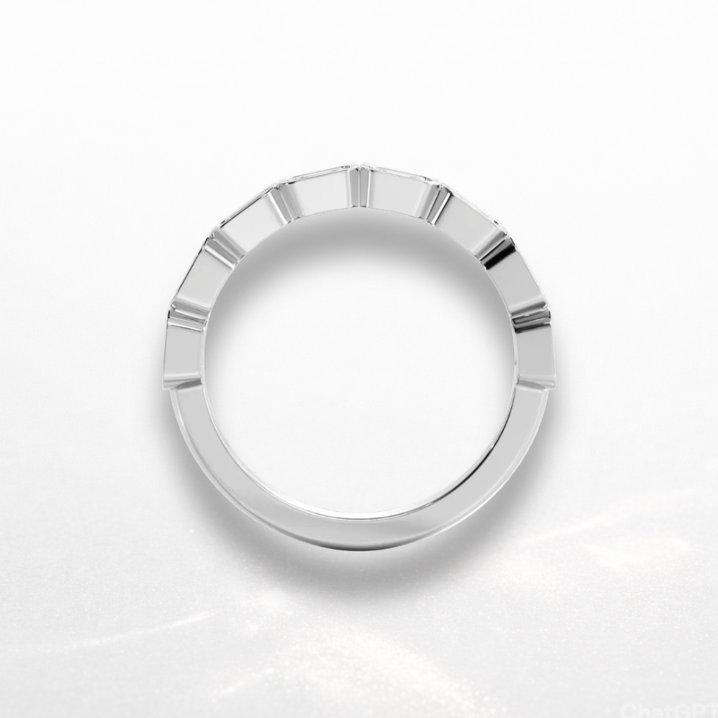 Emerald Bezel Eternity Band