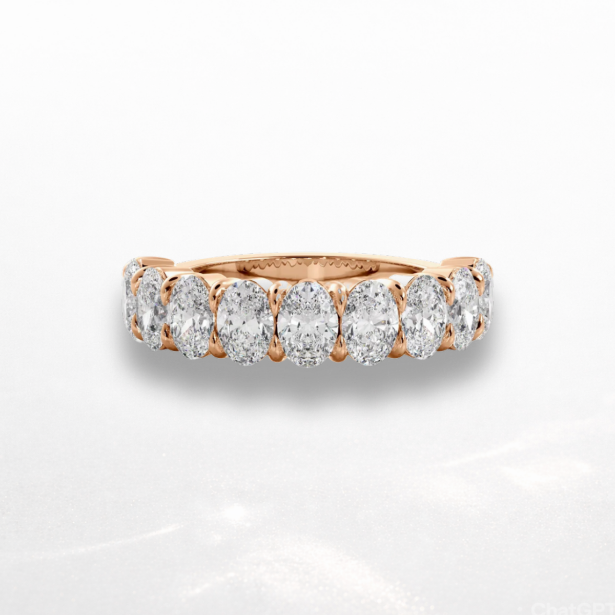Oval Eternity Band