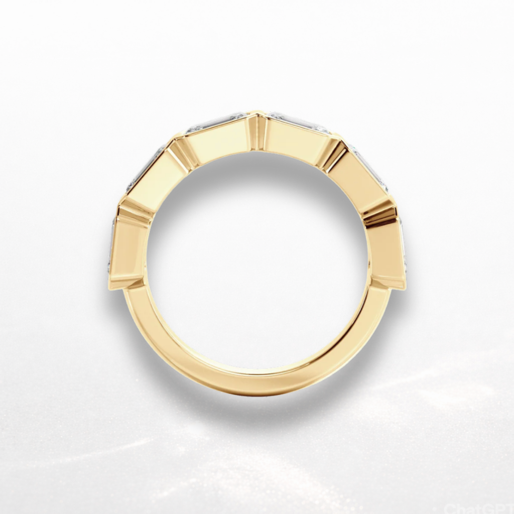 Emerald Bezel Eternity Band