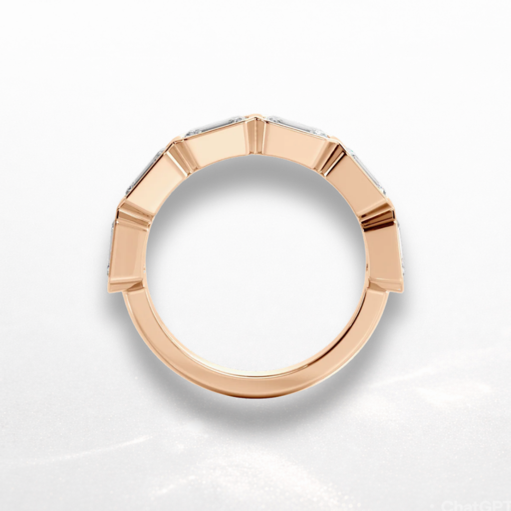 Emerald Bezel Eternity Band