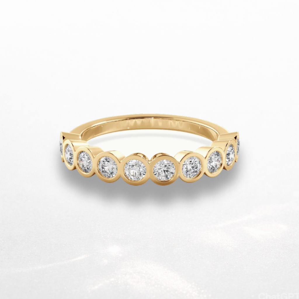 Round Bezel Eternity Band