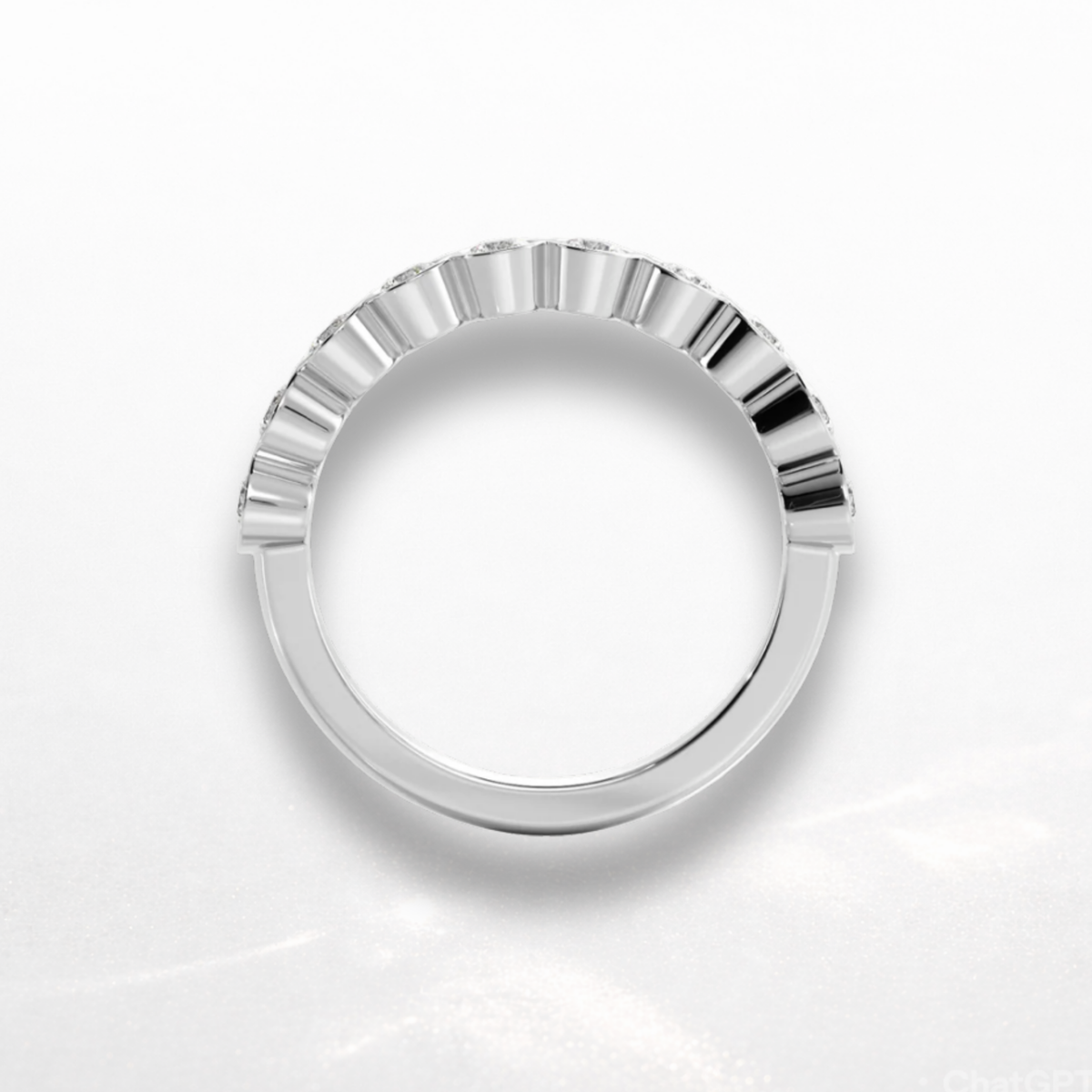 Round Bezel Eternity Band