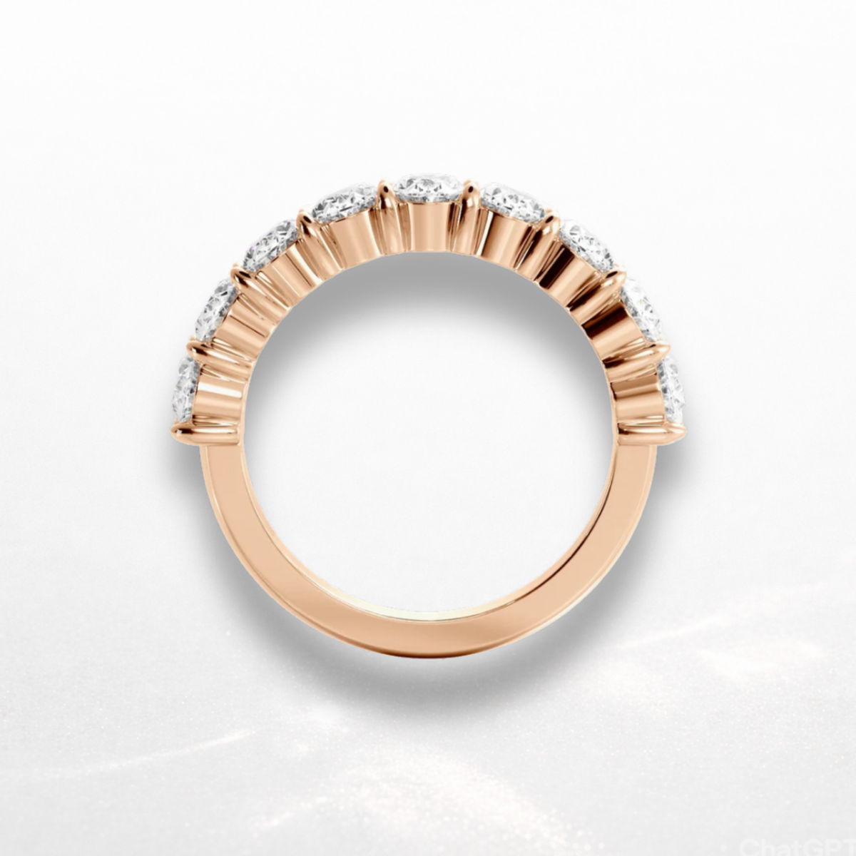 Oval Eternity Band