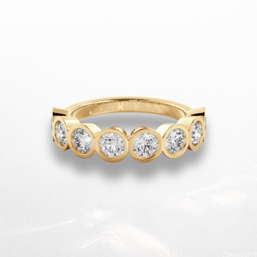 Round Bezel Eternity Band