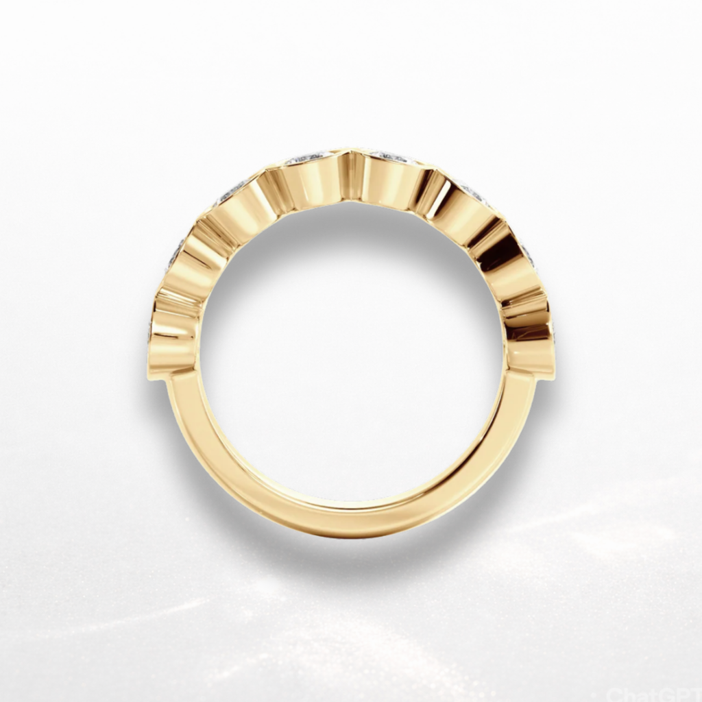 Round Bezel Eternity Band