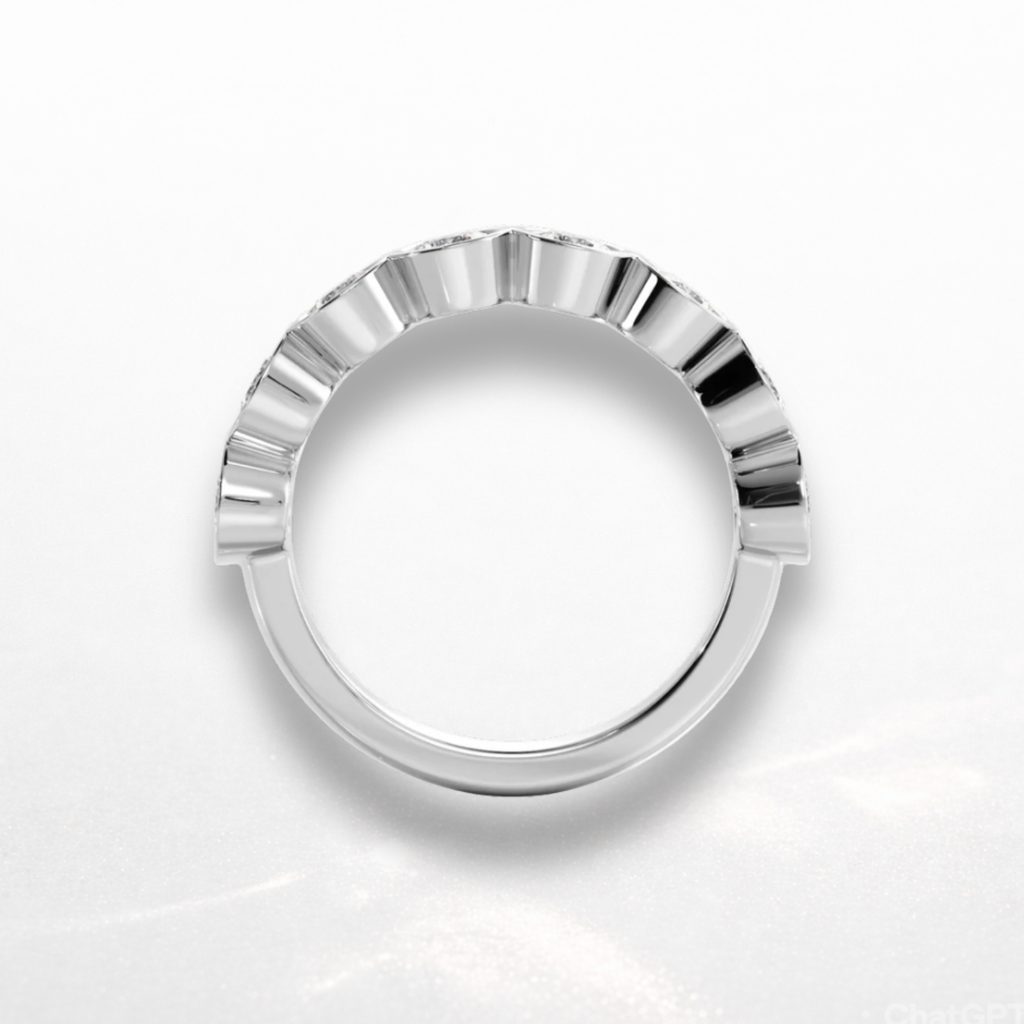 Round Bezel Eternity Band
