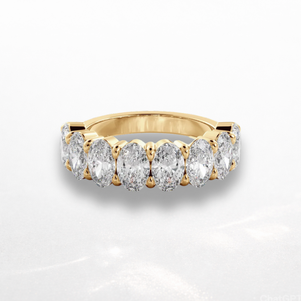 Oval Eternity Band