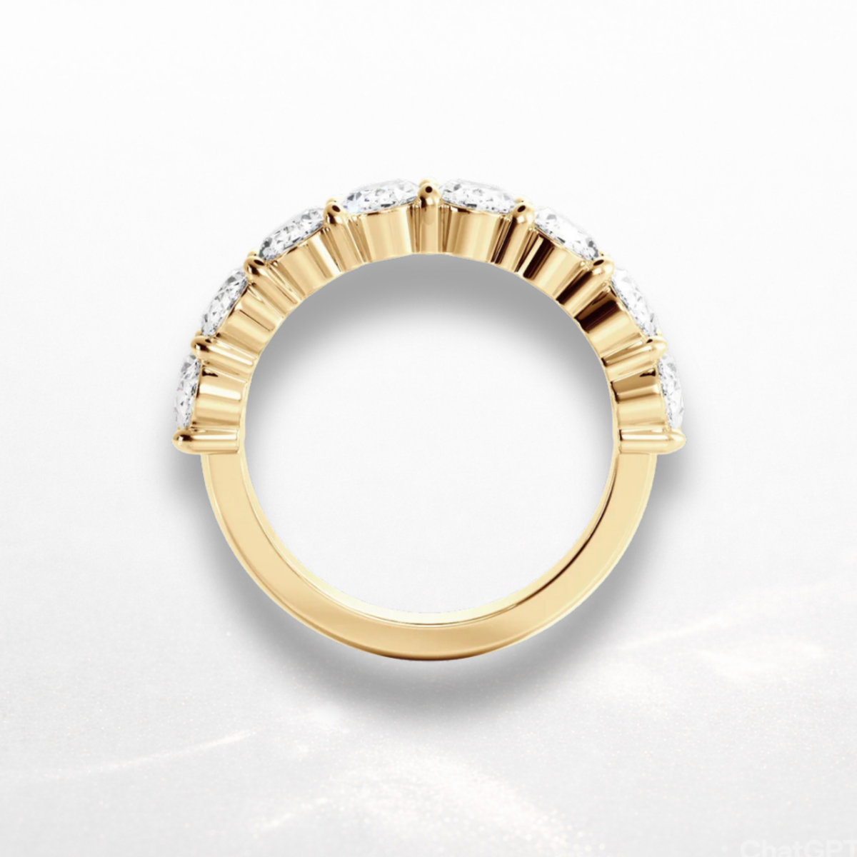 Oval Eternity Band