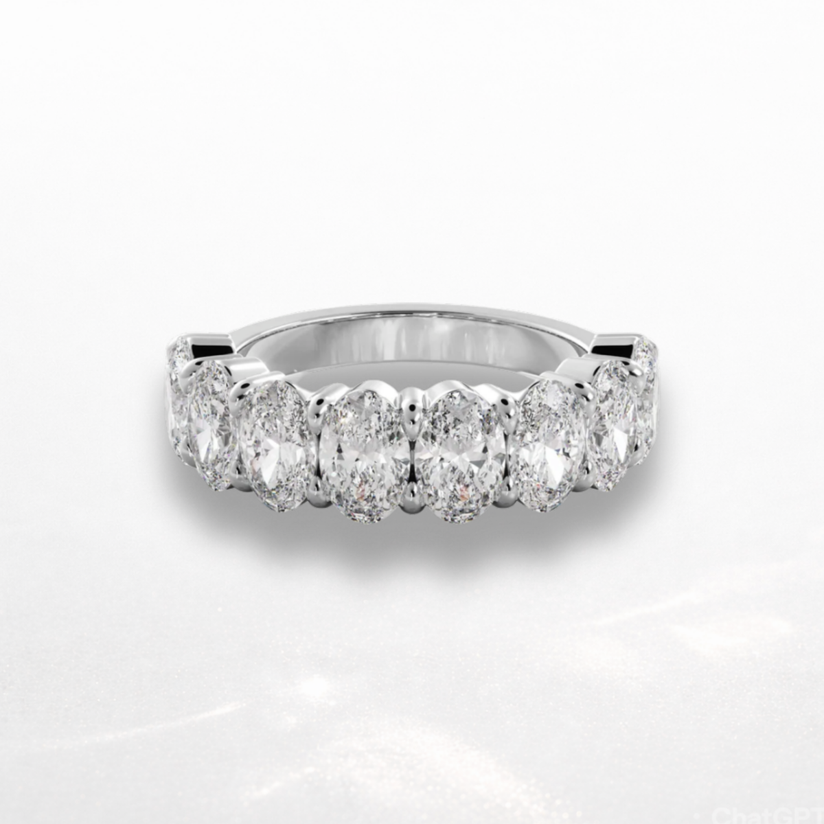 Oval Eternity Band