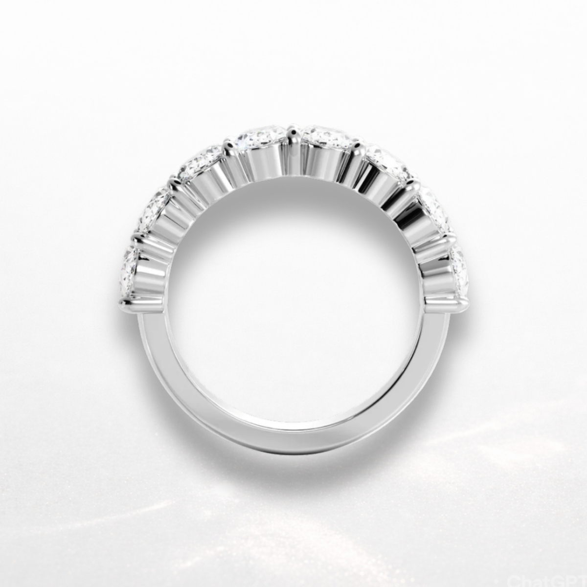 Oval Eternity Band