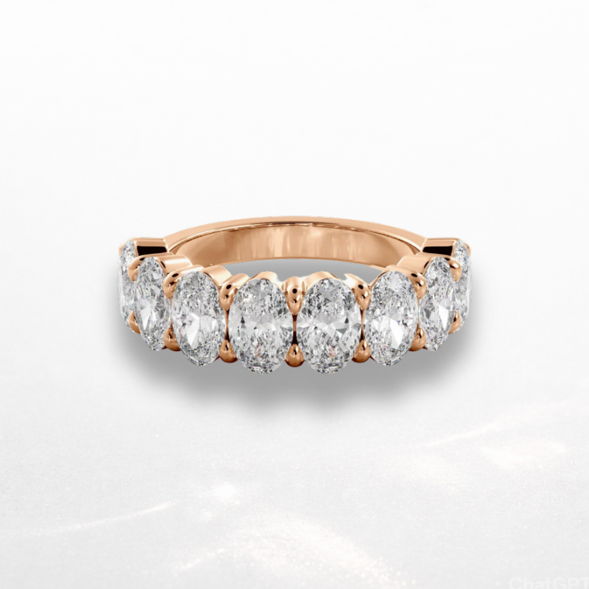 Oval Eternity Band