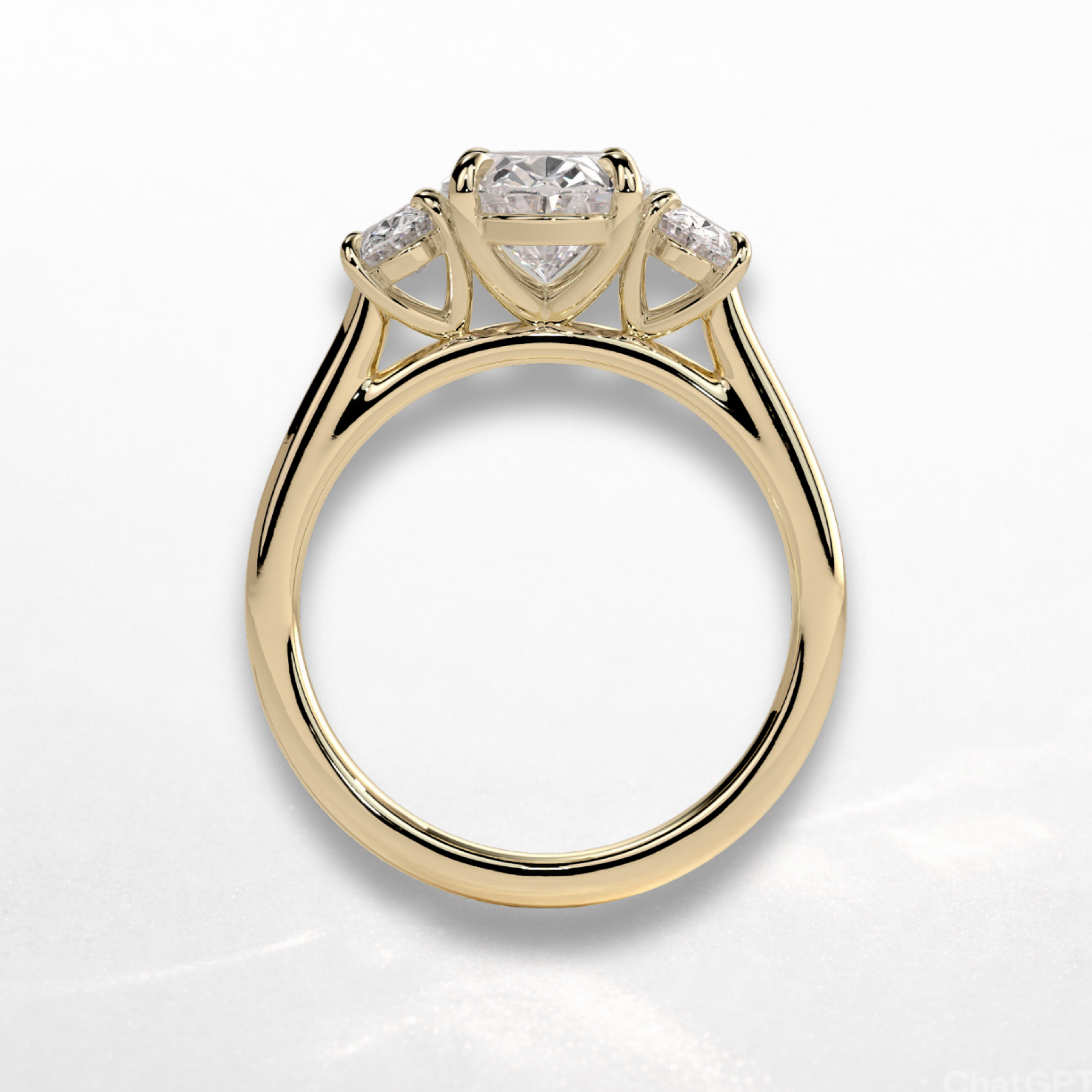 Round Three Stone Ring