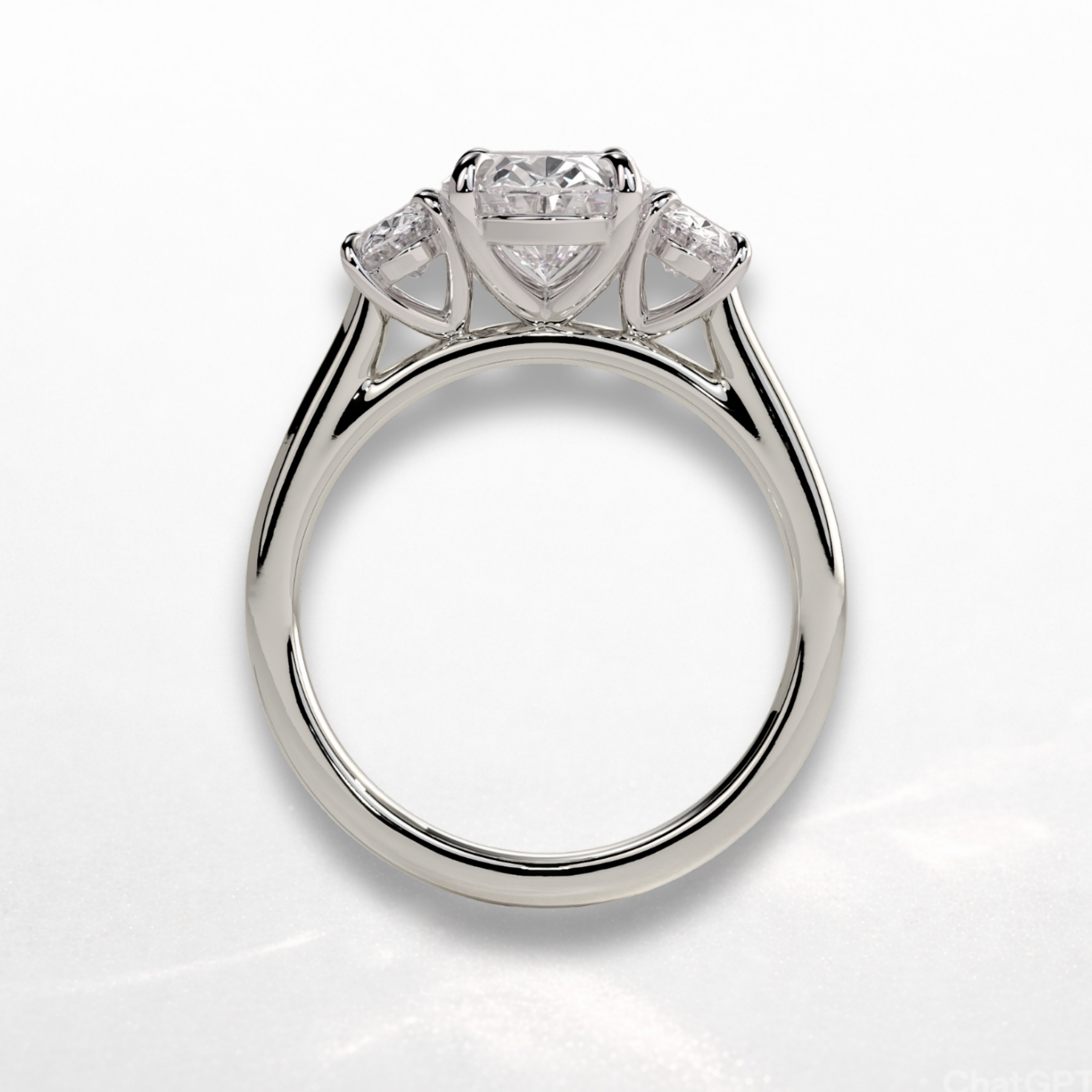 Round Three Stone Ring