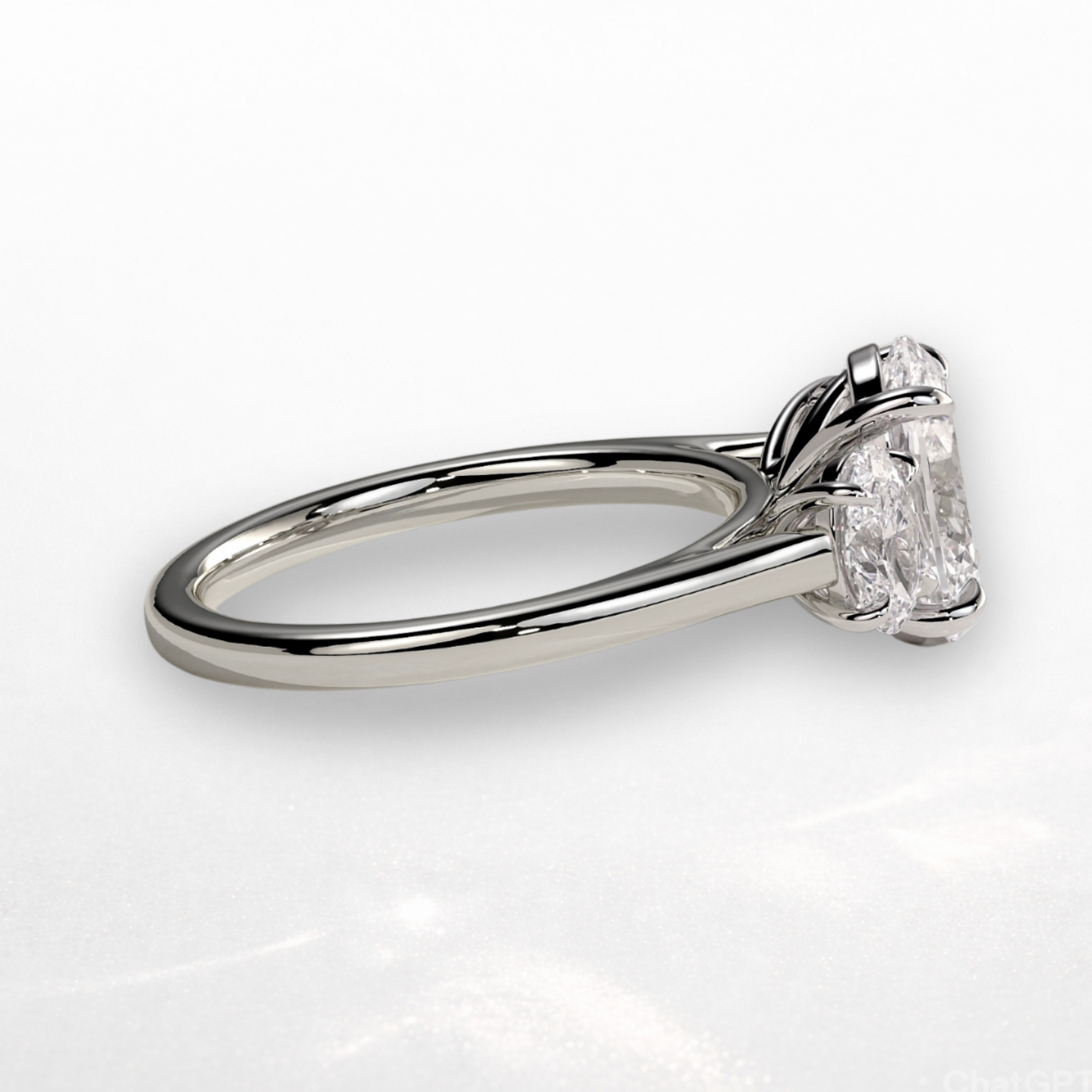 Round Three Stone Ring