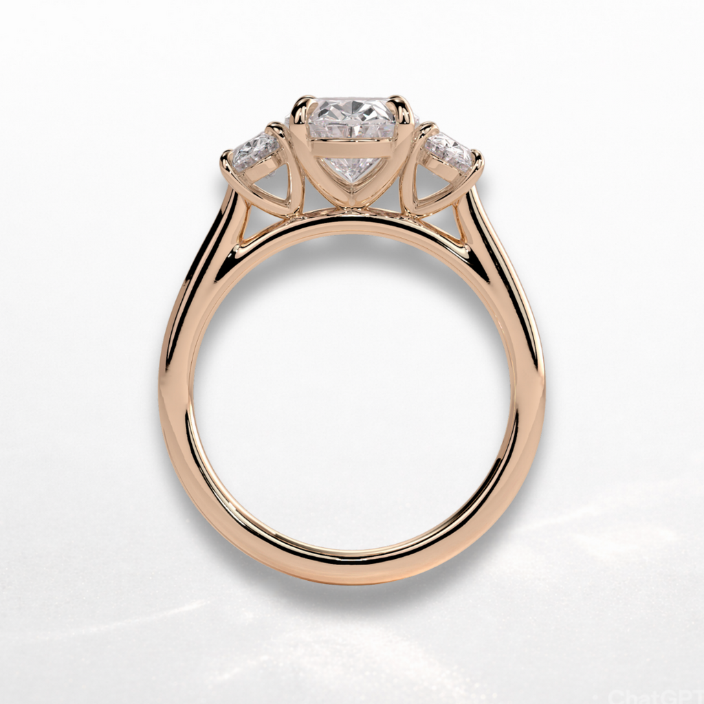 Round Three Stone Ring