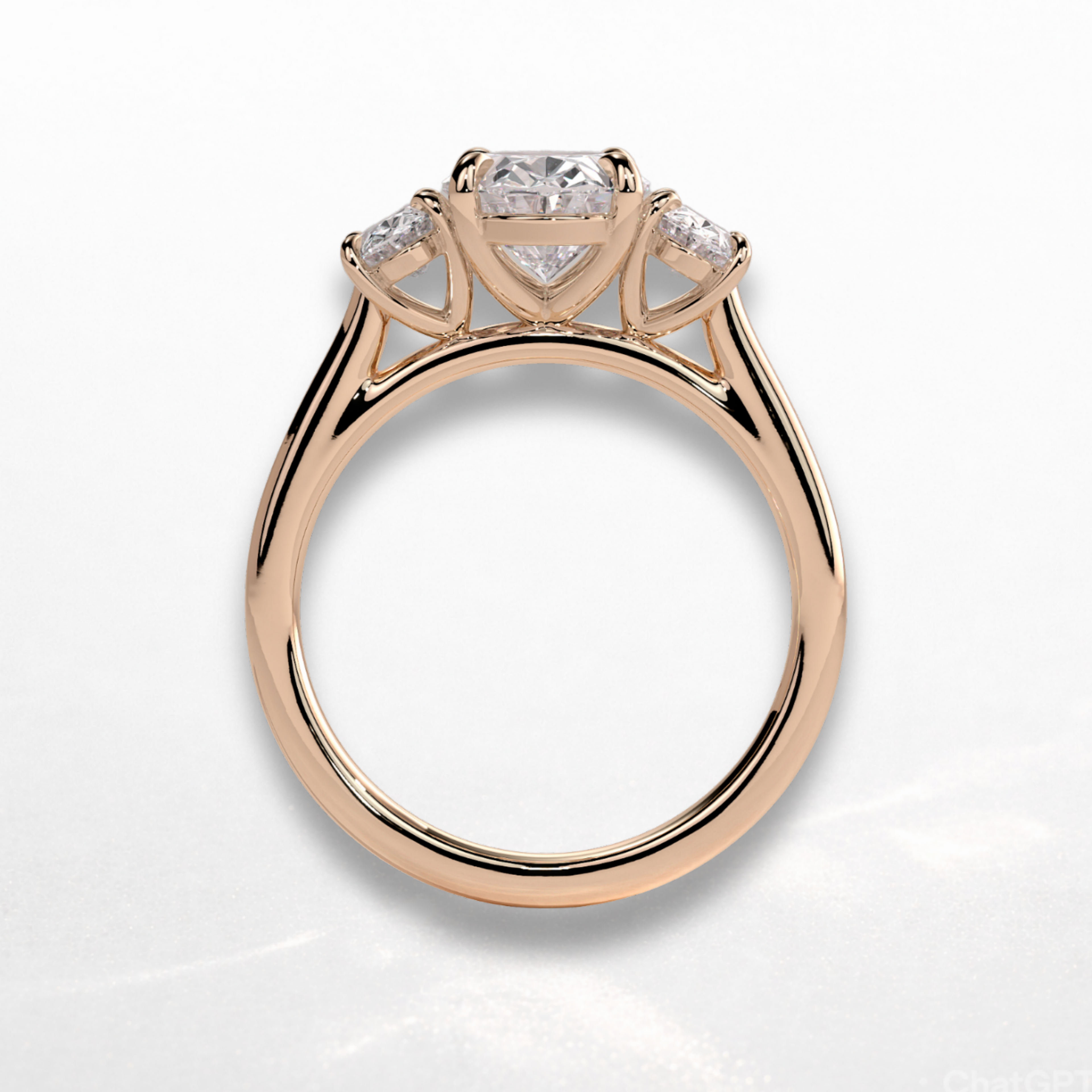 Round Three Stone Ring