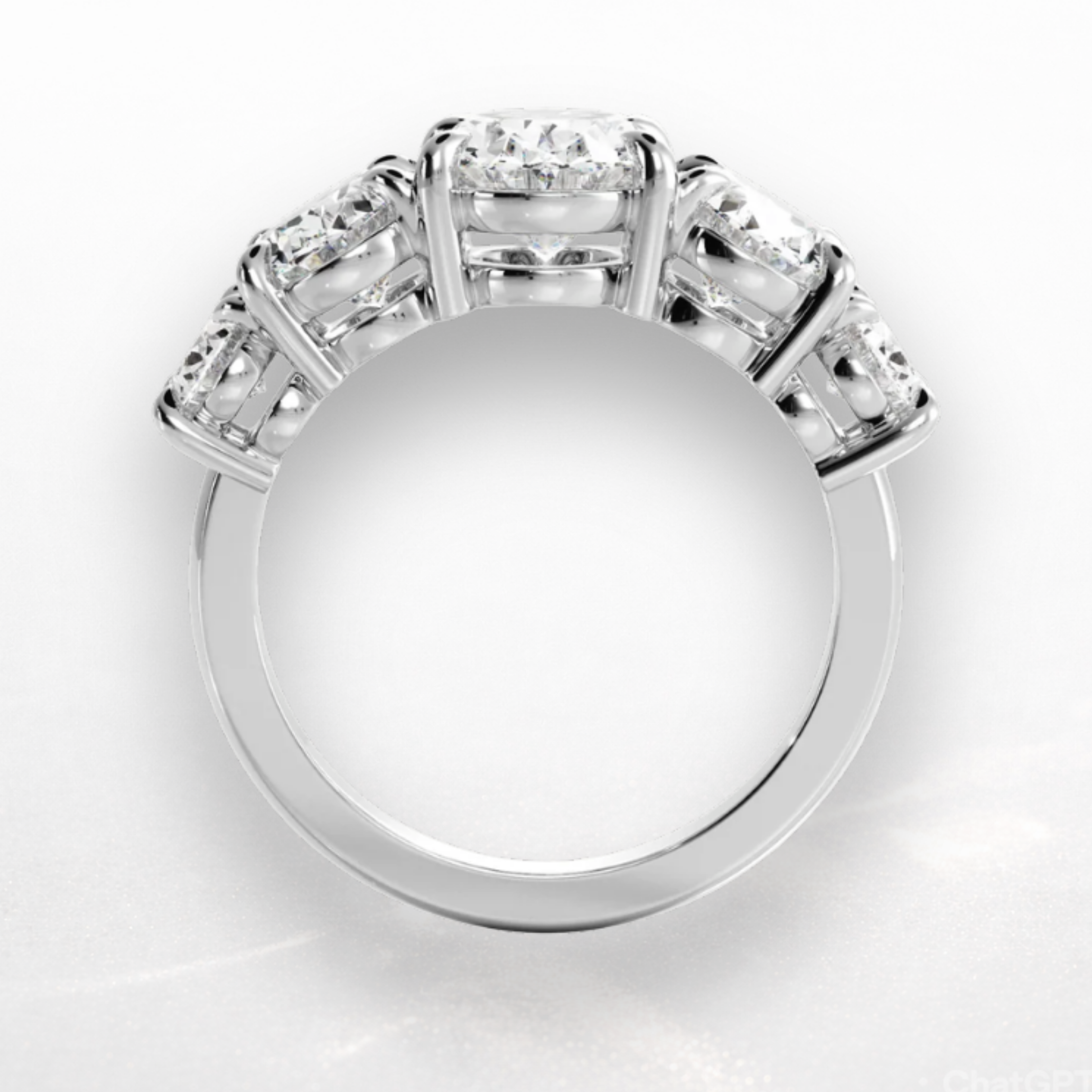 Oval Five Stone Ring