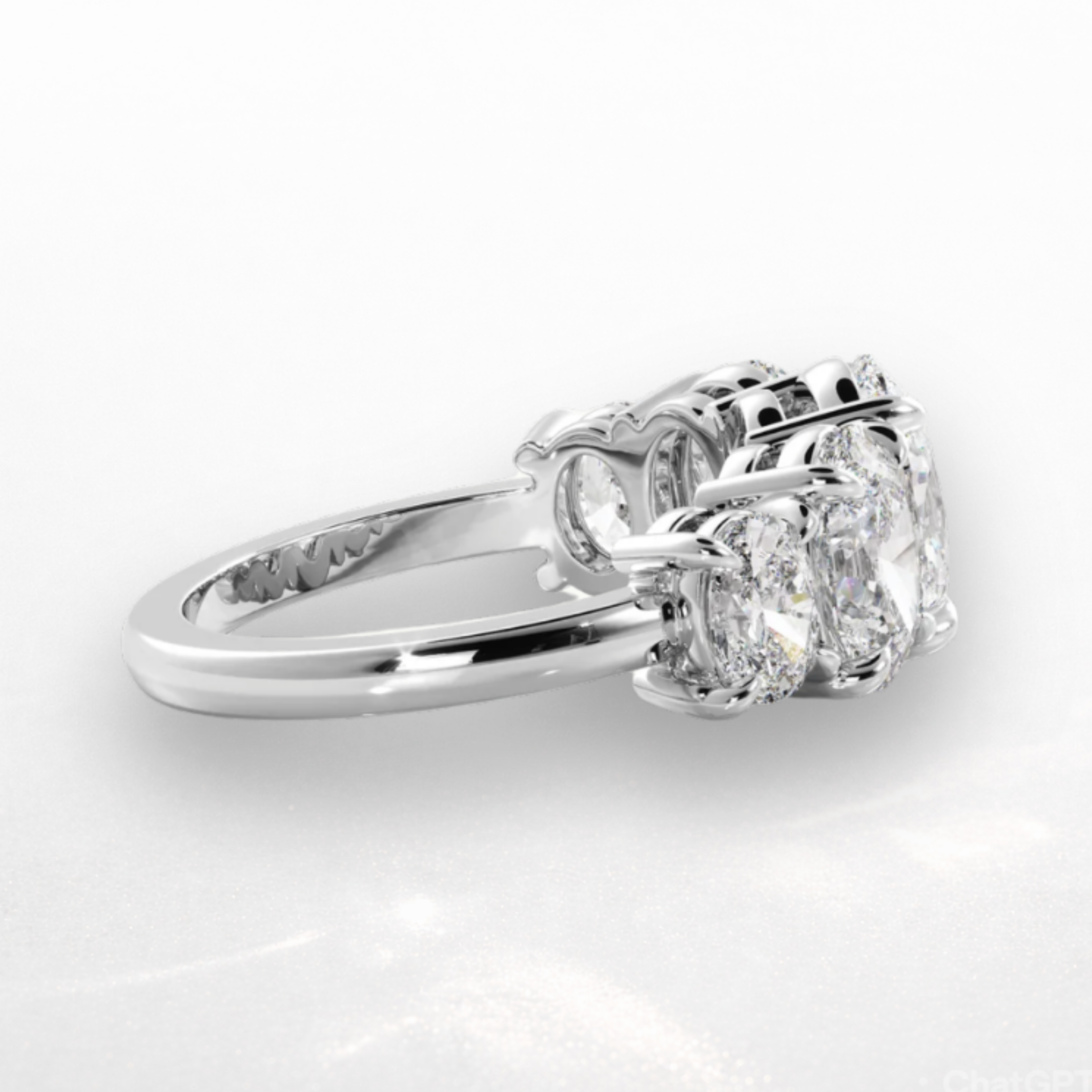 Oval Five Stone Ring