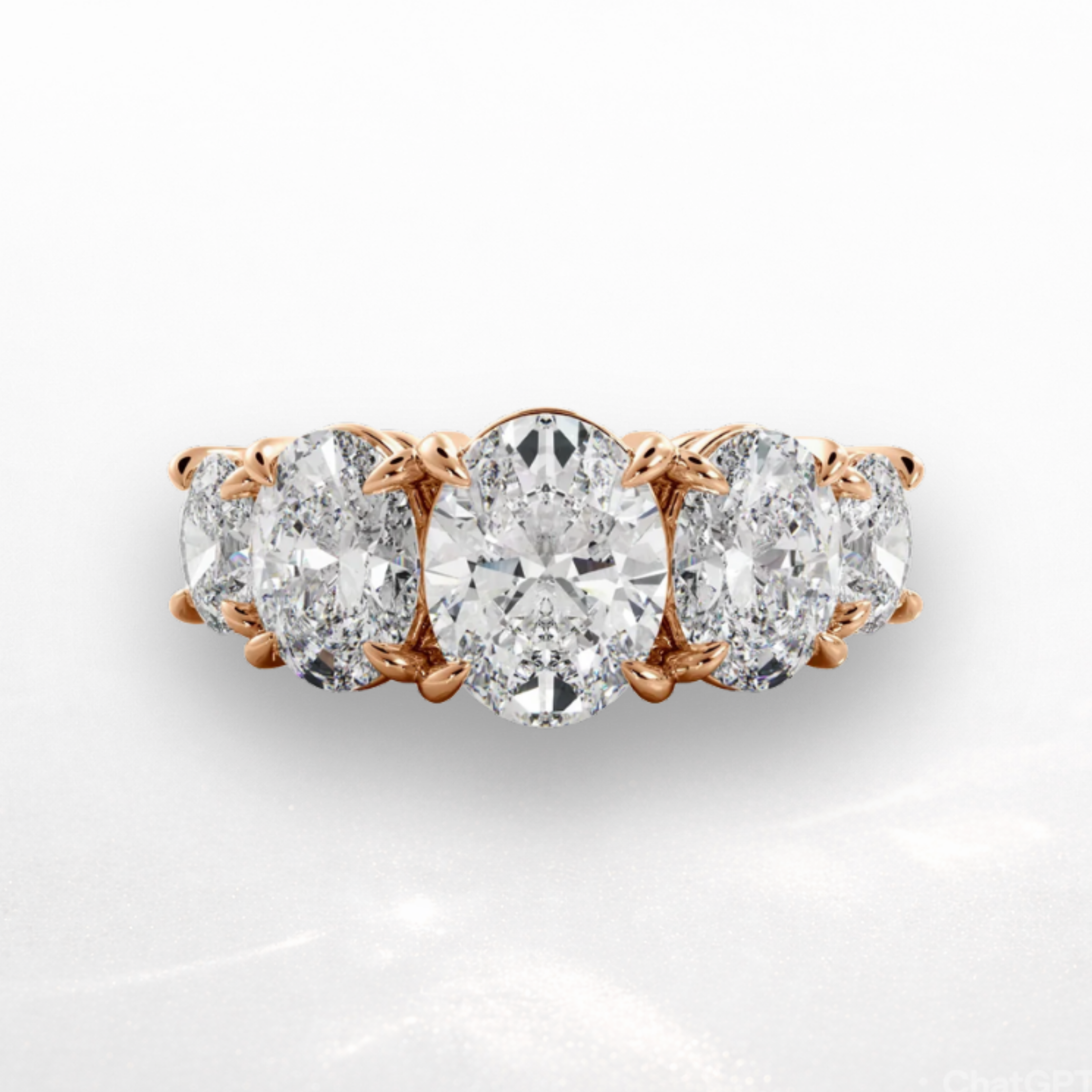 Oval Five Stone Ring