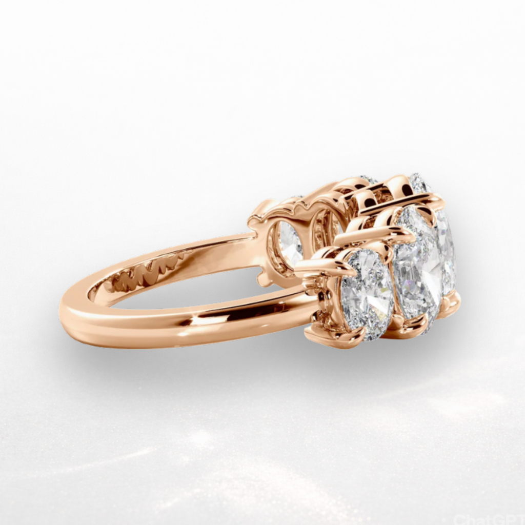 Oval Five Stone Ring