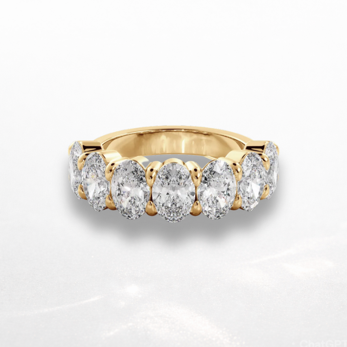 Oval Eternity Band