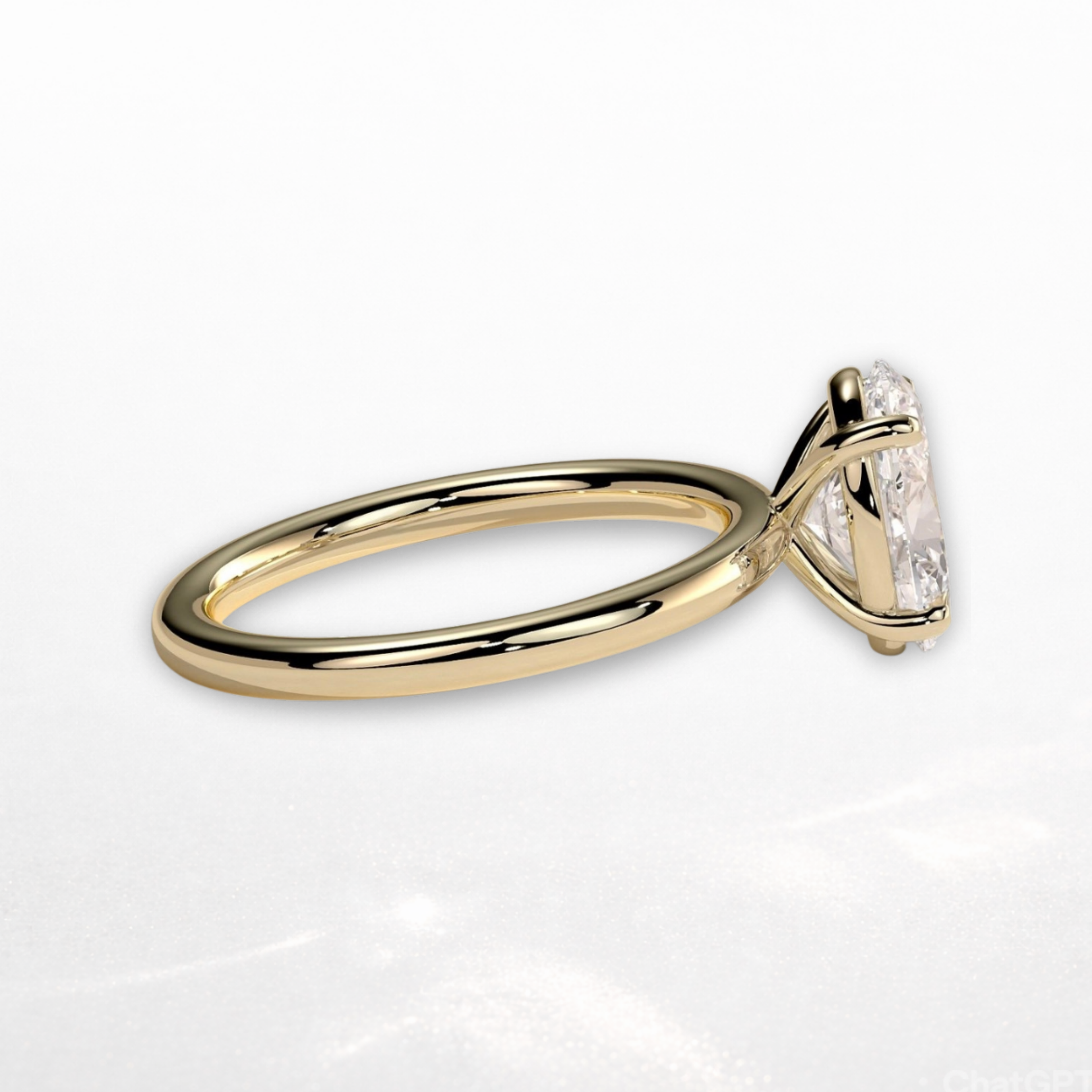 Oval Solitaire Ring
