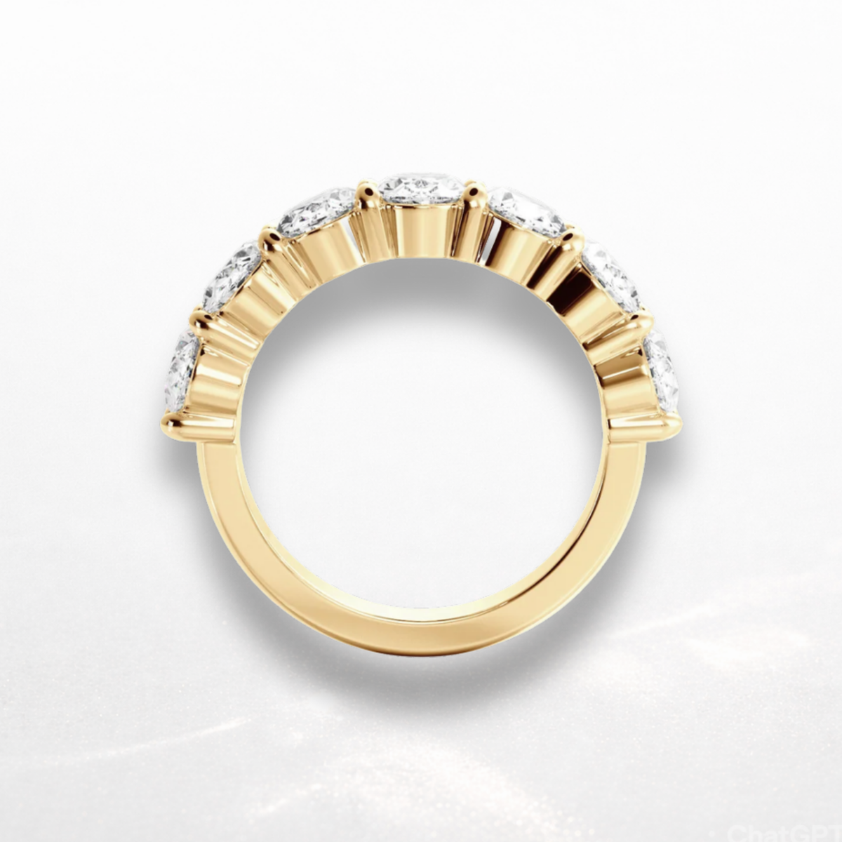 Oval Eternity Band