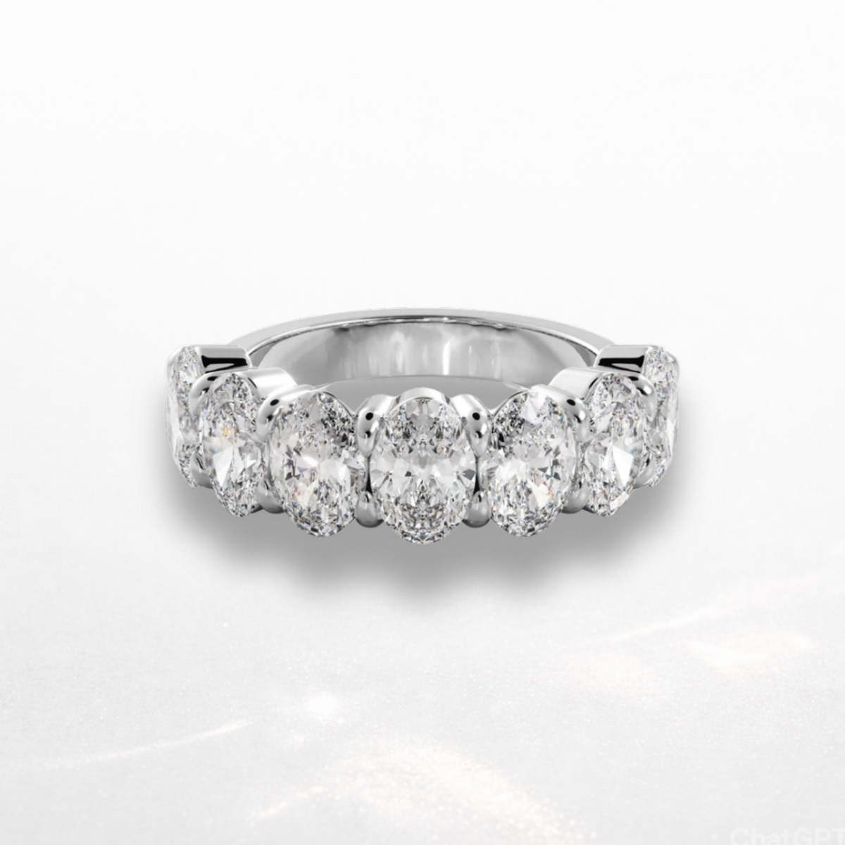 Oval Eternity Band
