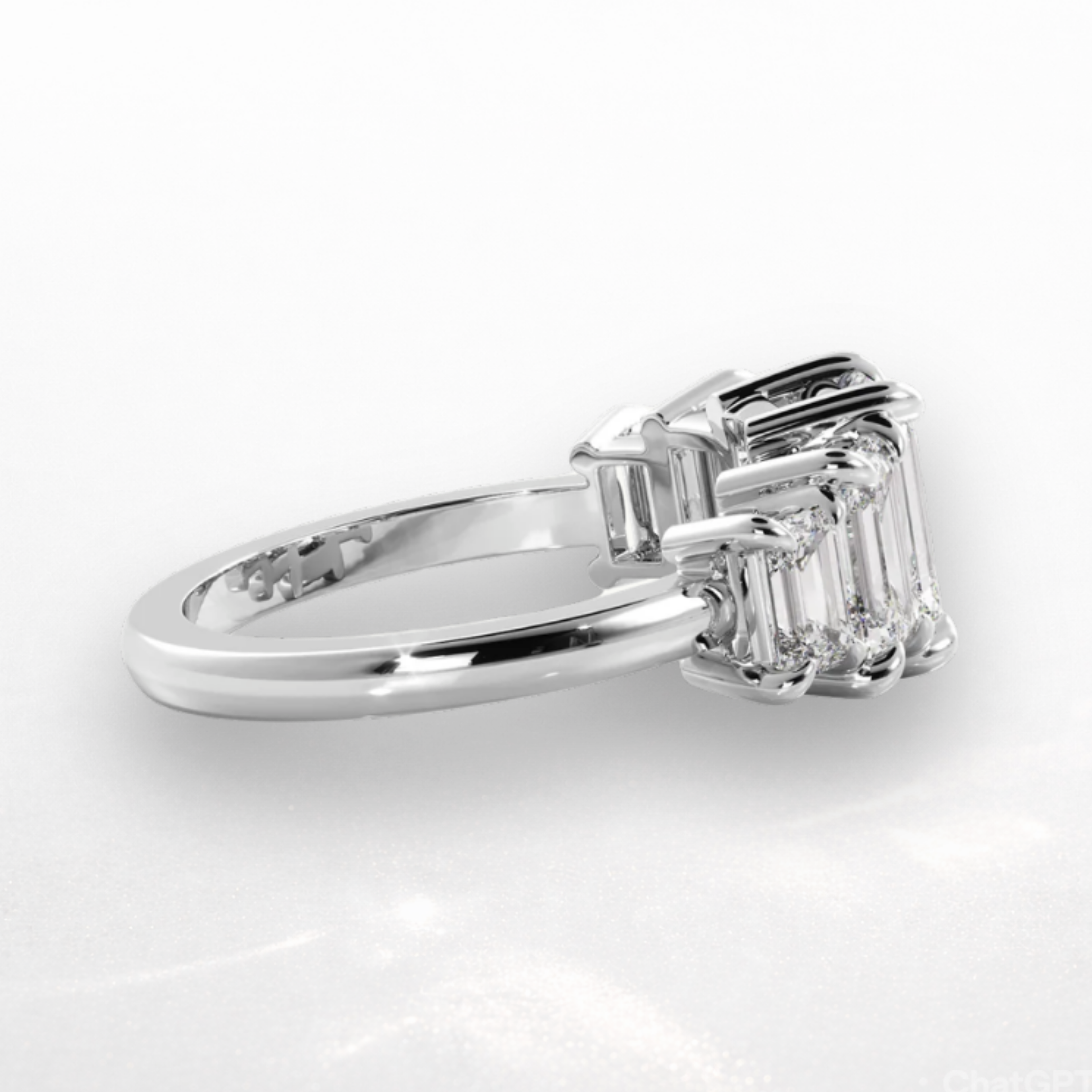 Emerald Five Stone Ring