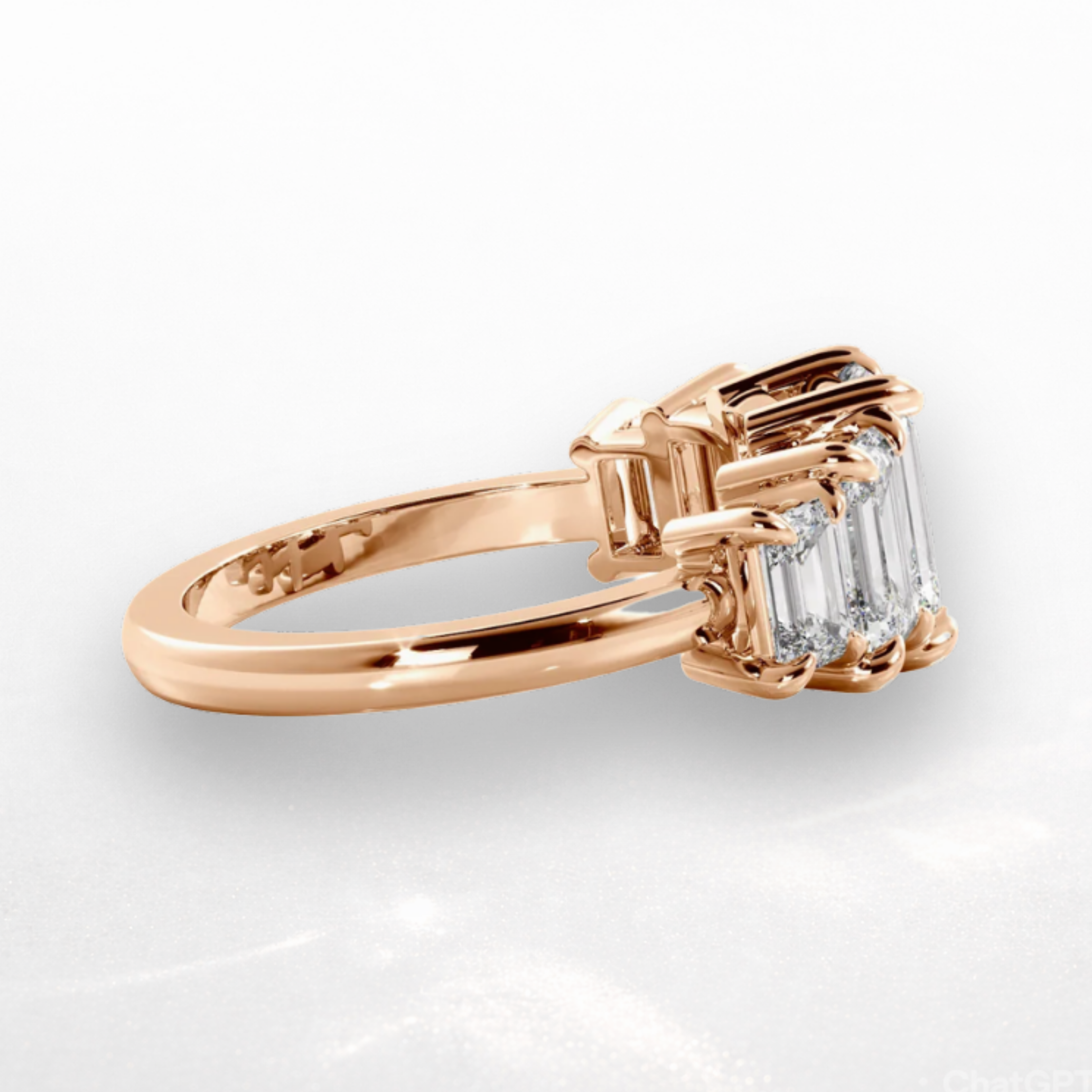 Emerald Five Stone Ring