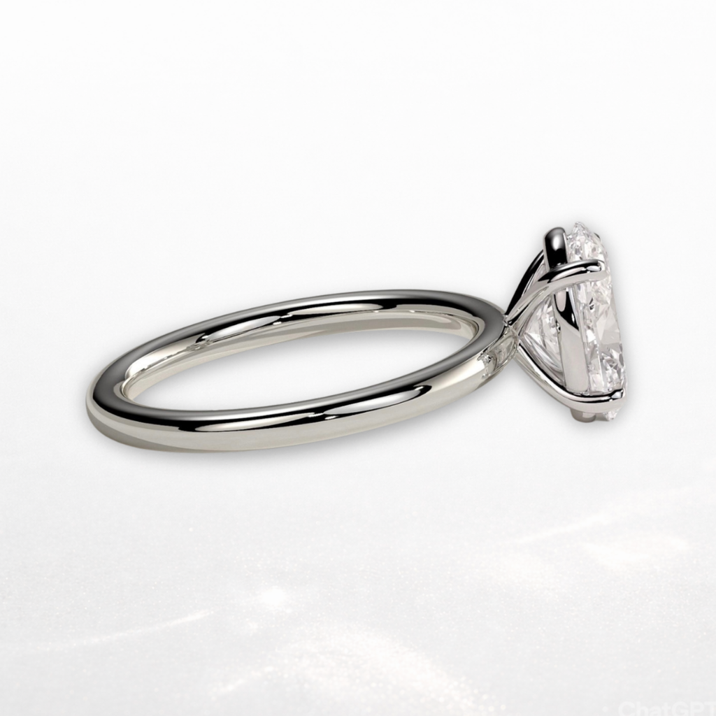 Oval Solitaire Ring