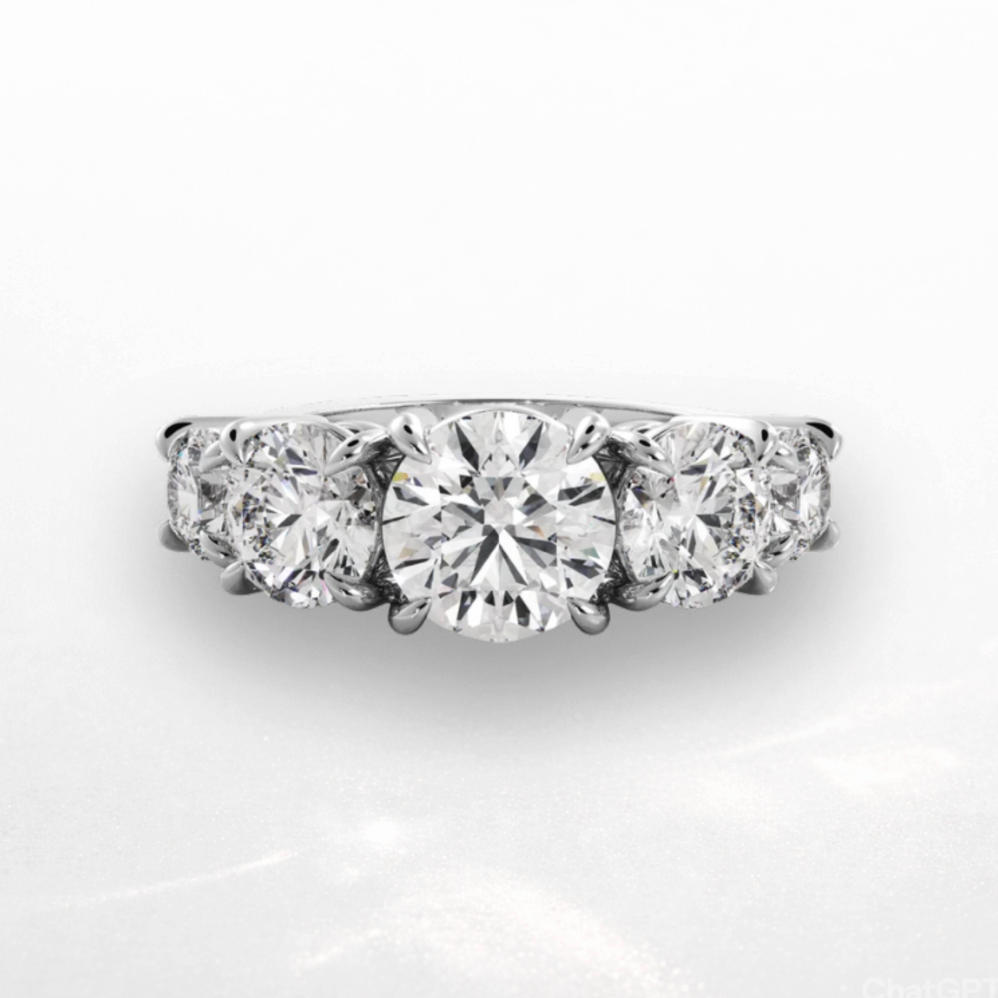 Round Five Stone Ring