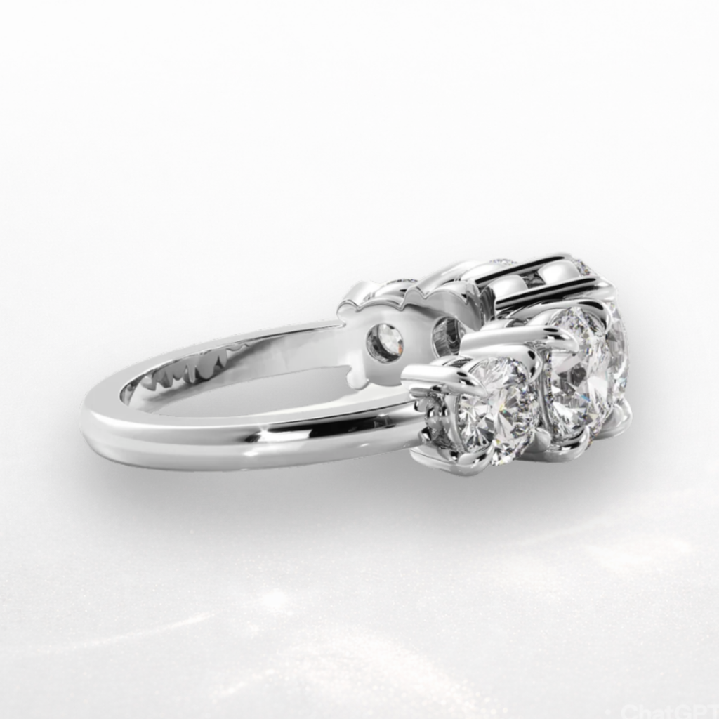 Round Five Stone Ring
