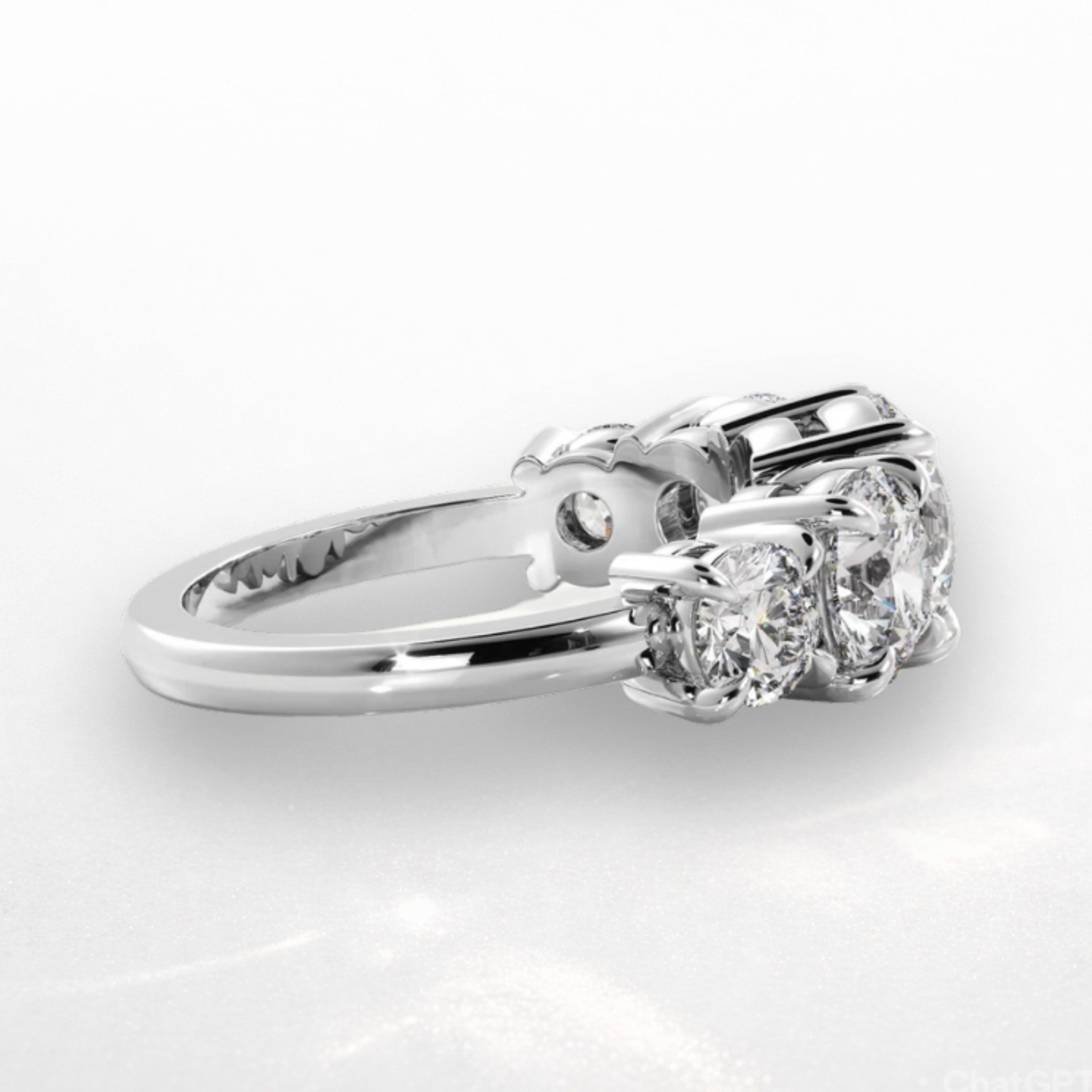 Round Five Stone Ring