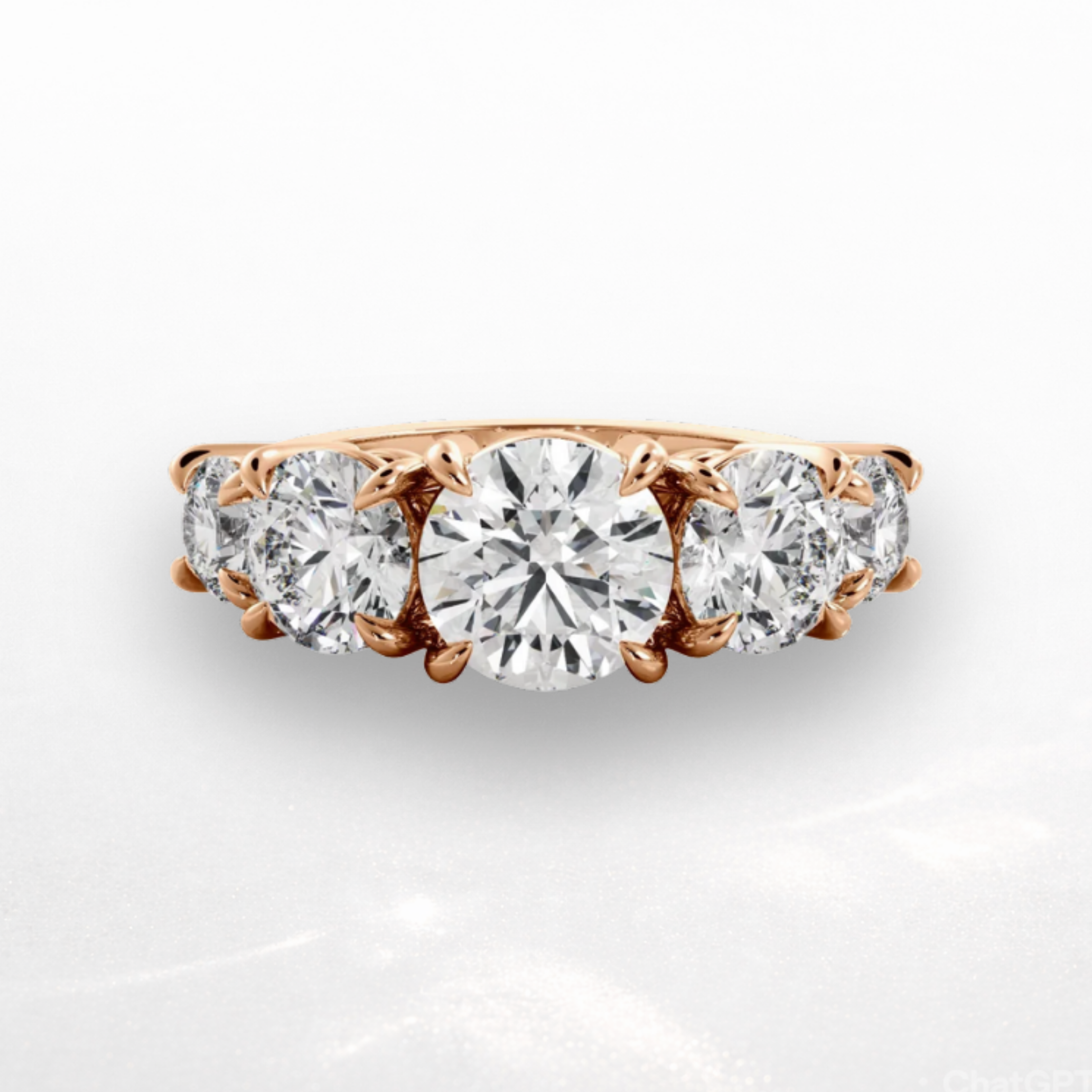 Round Five Stone Ring