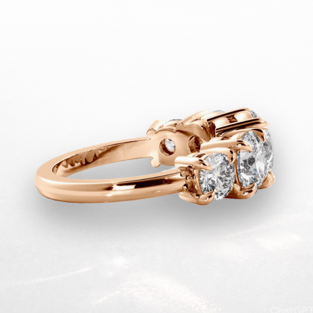 Round Five Stone Ring