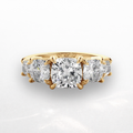 Cushion Five Stone Ring