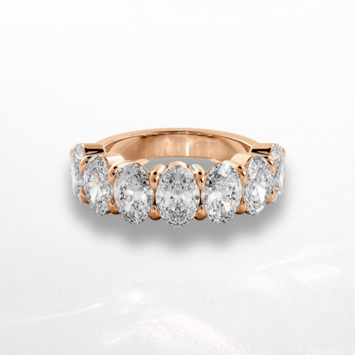 Oval Eternity Band