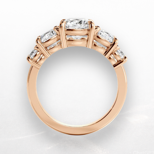 Cushion Five Stone Ring