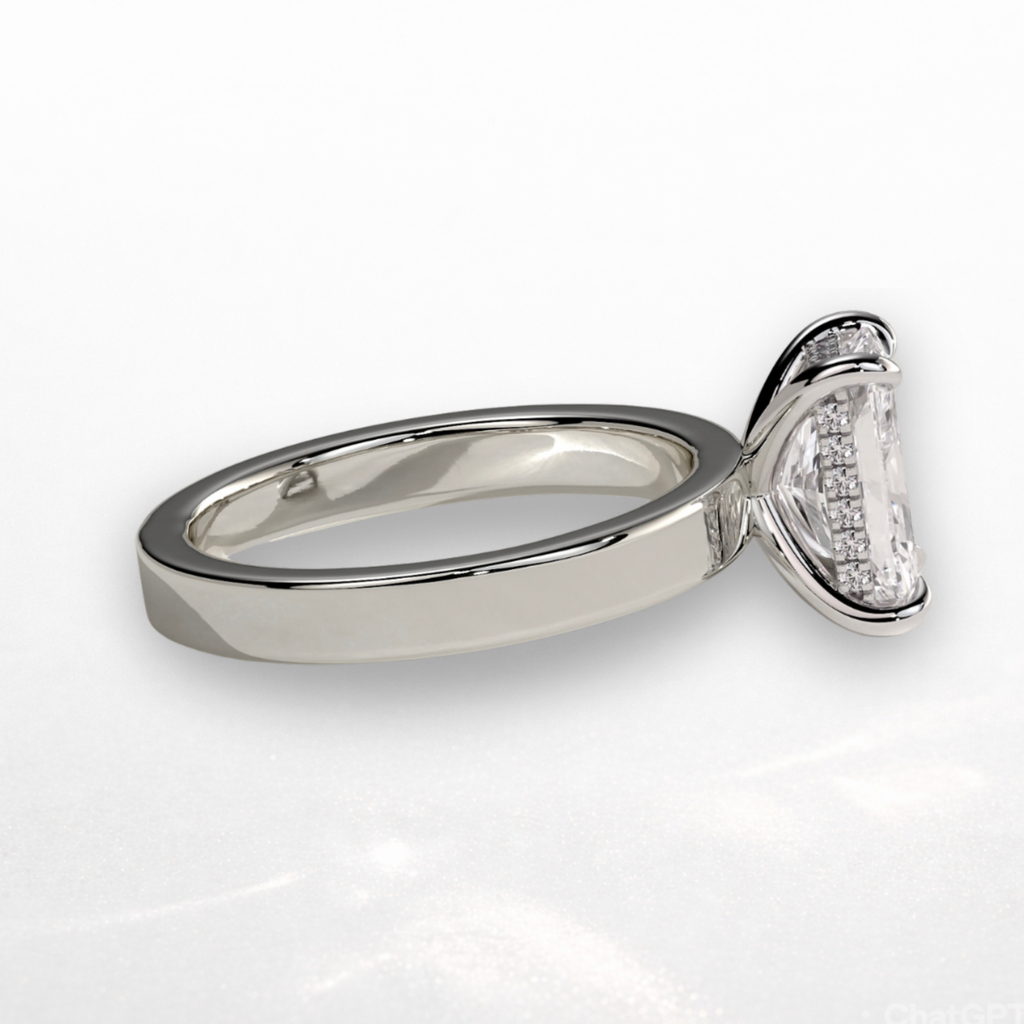 Radiant Statement Ring with Hidden Halo