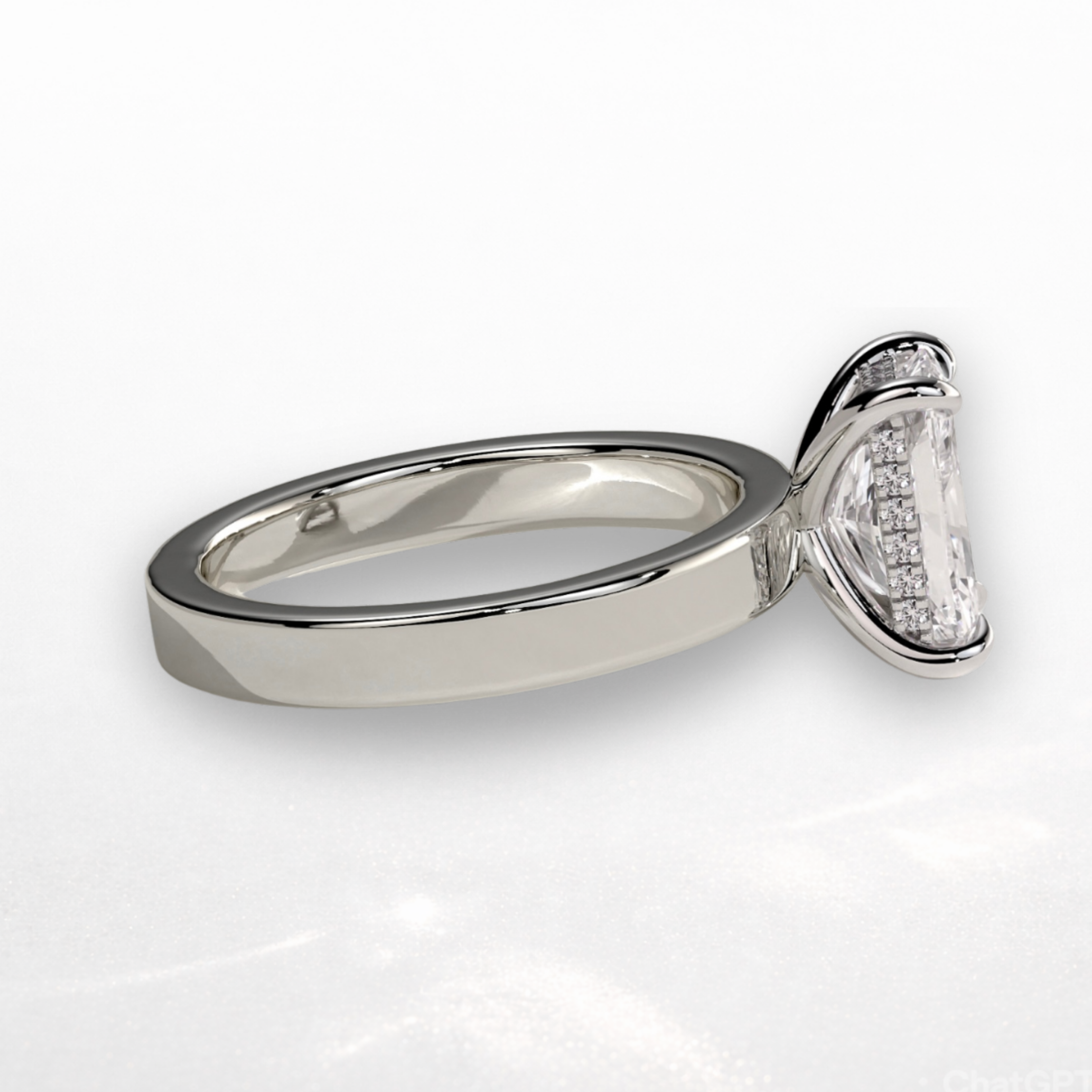 Radiant Statement Ring with Hidden Halo