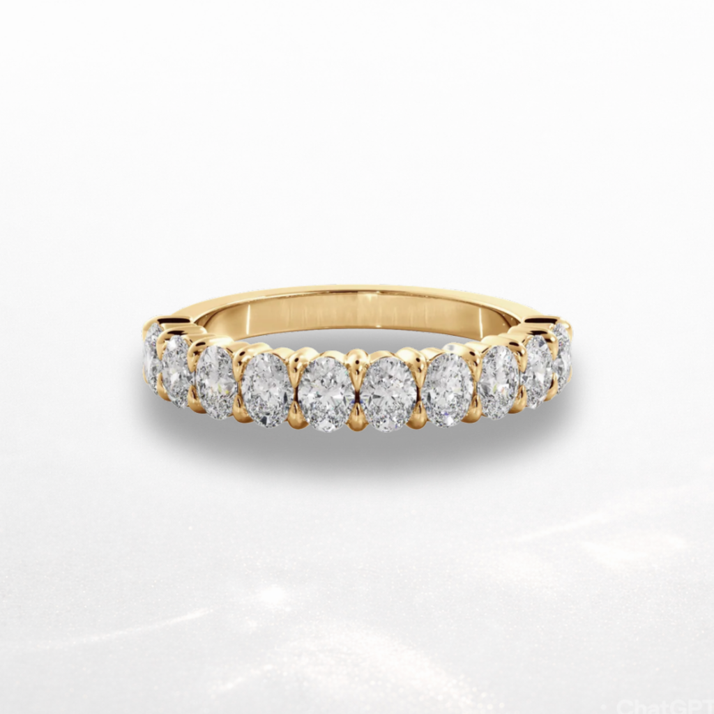 Oval Eternity Band