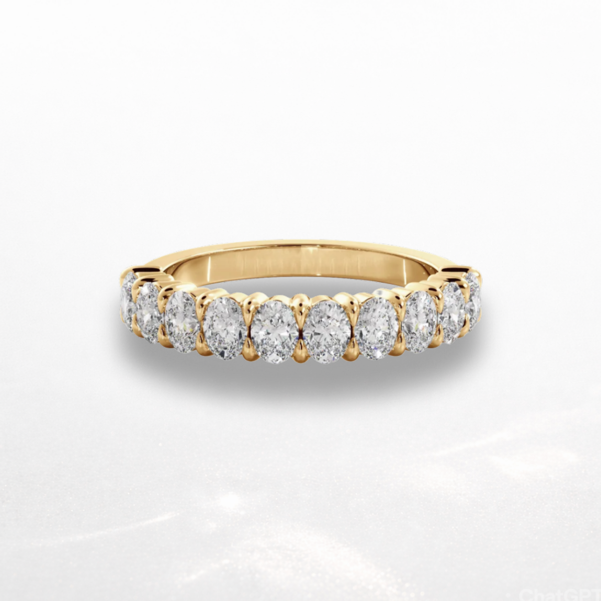 Oval Eternity Band