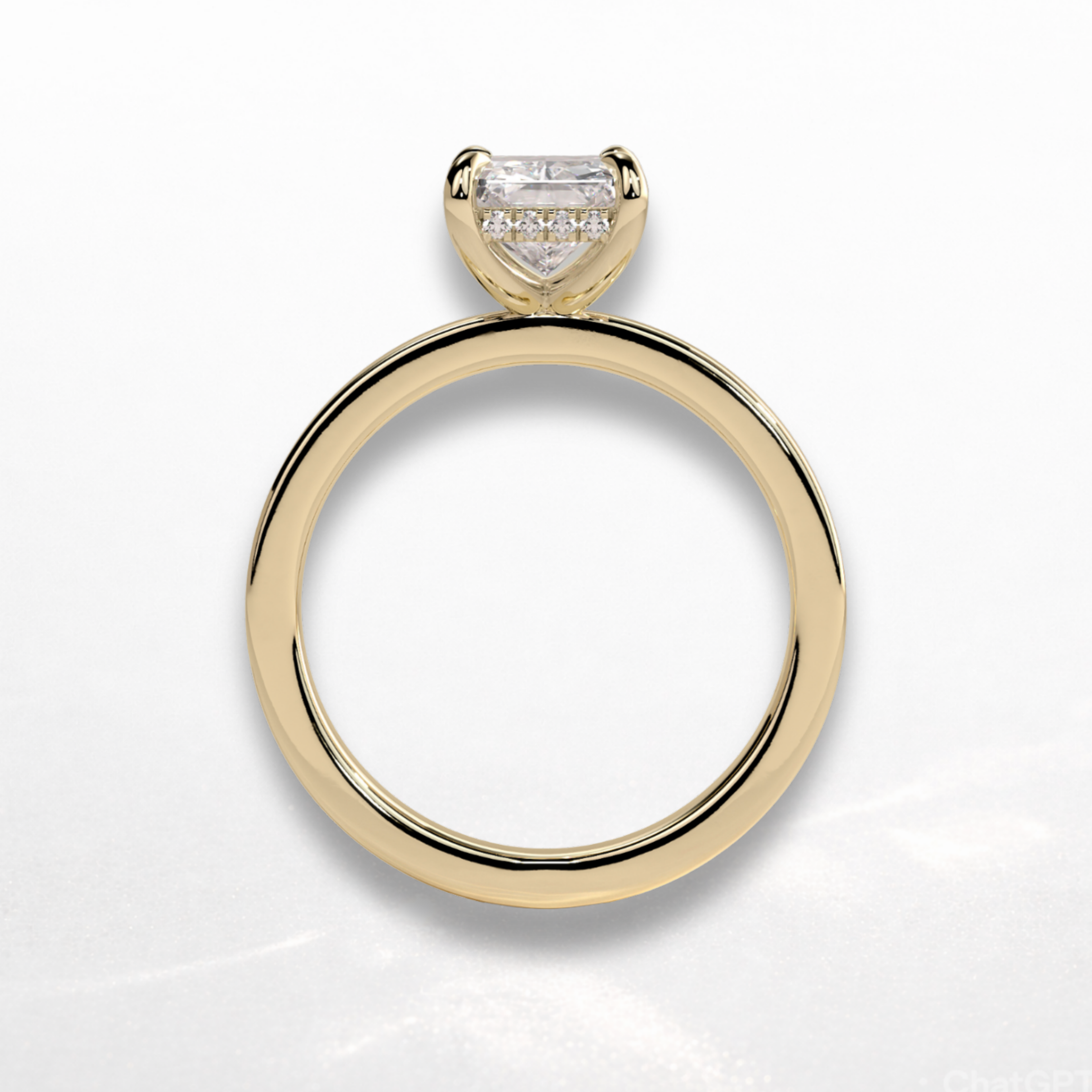 Radiant Statement Ring with Hidden Halo