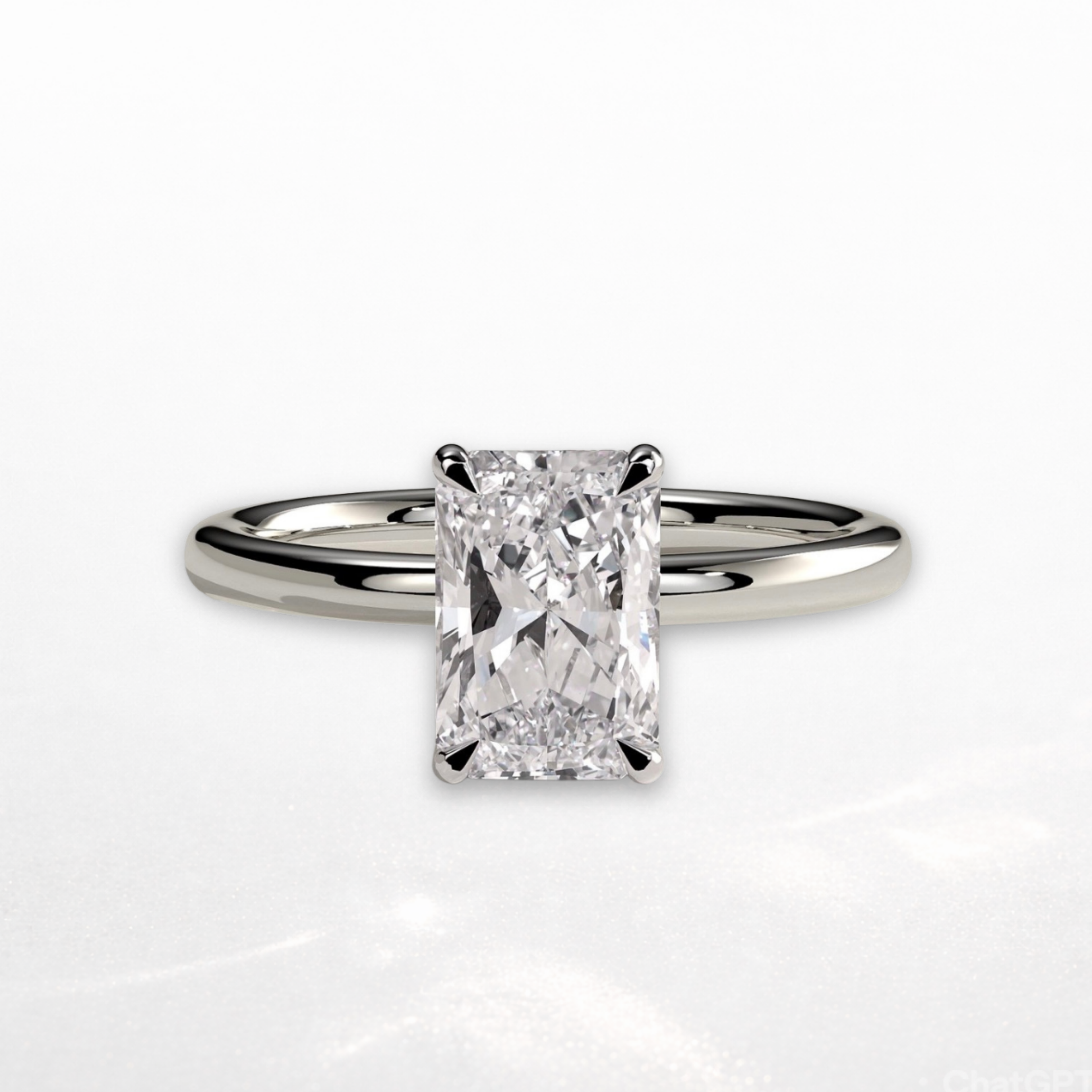 Radiant Solitaire Ring