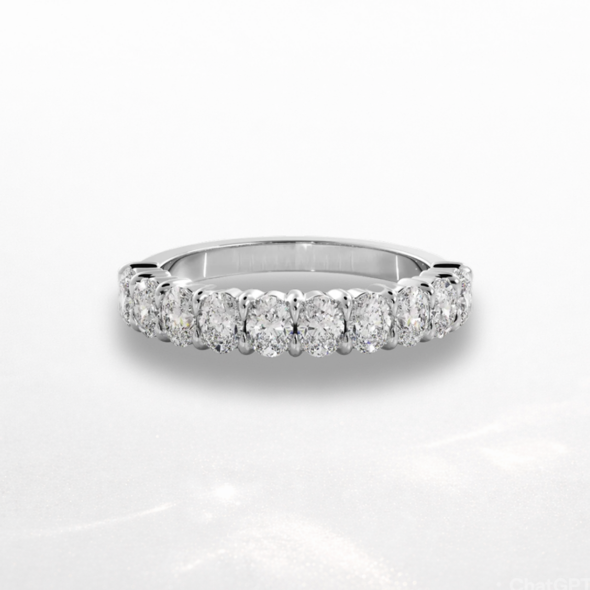 Oval Eternity Band