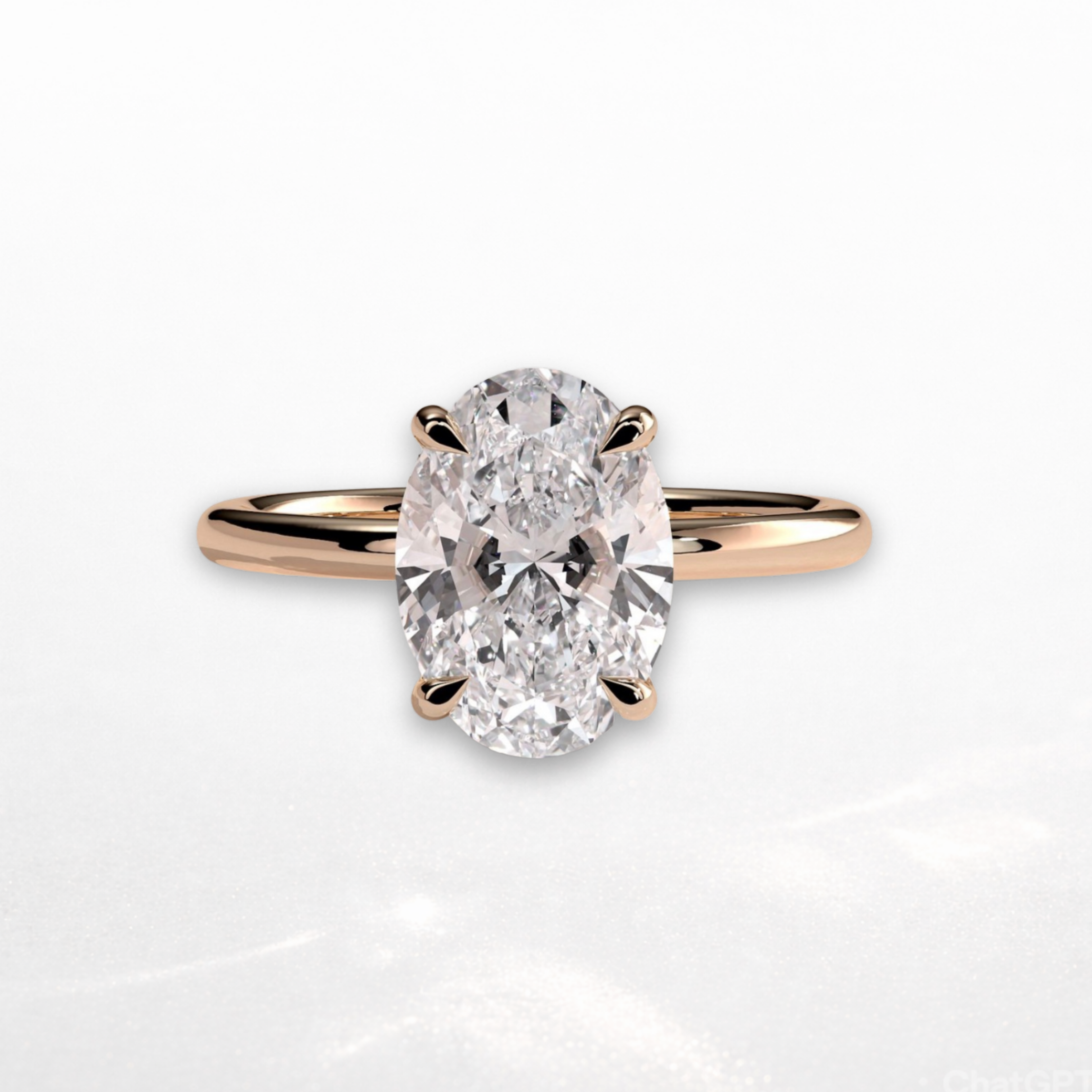 Oval Solitaire Ring